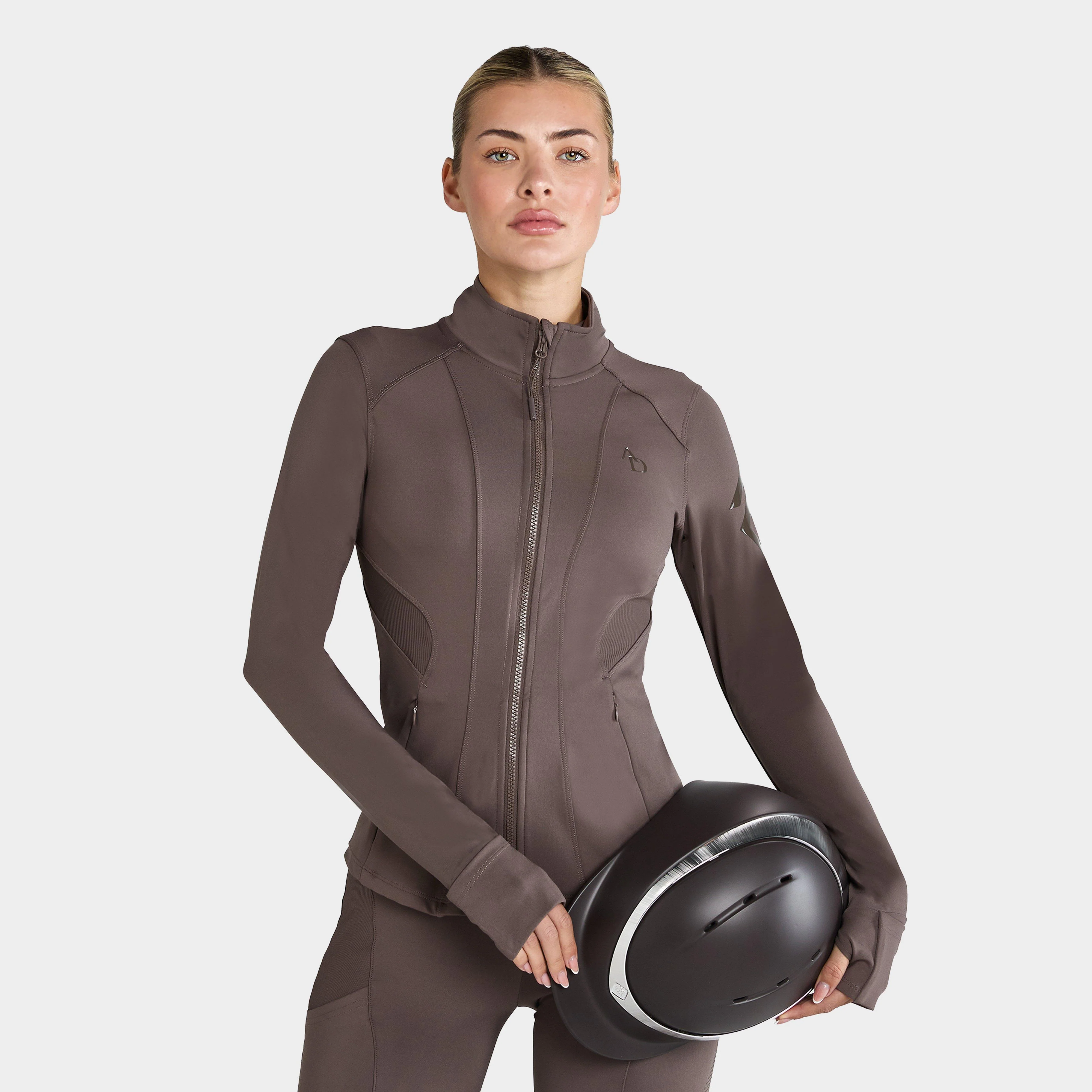 Womens Fitted Jacket Fawn - Image 3