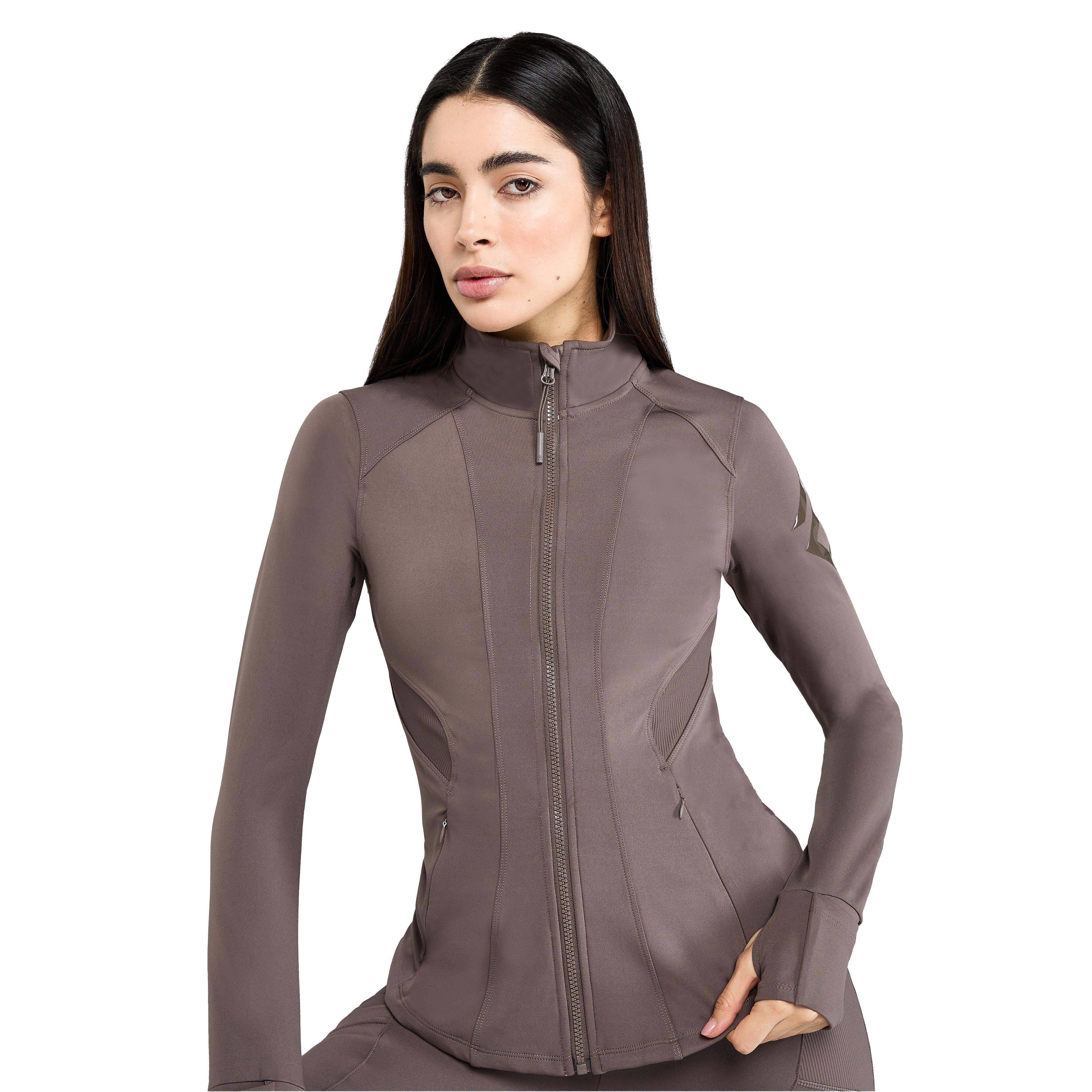 Womens Fitted Jacket Fawn - Image 6