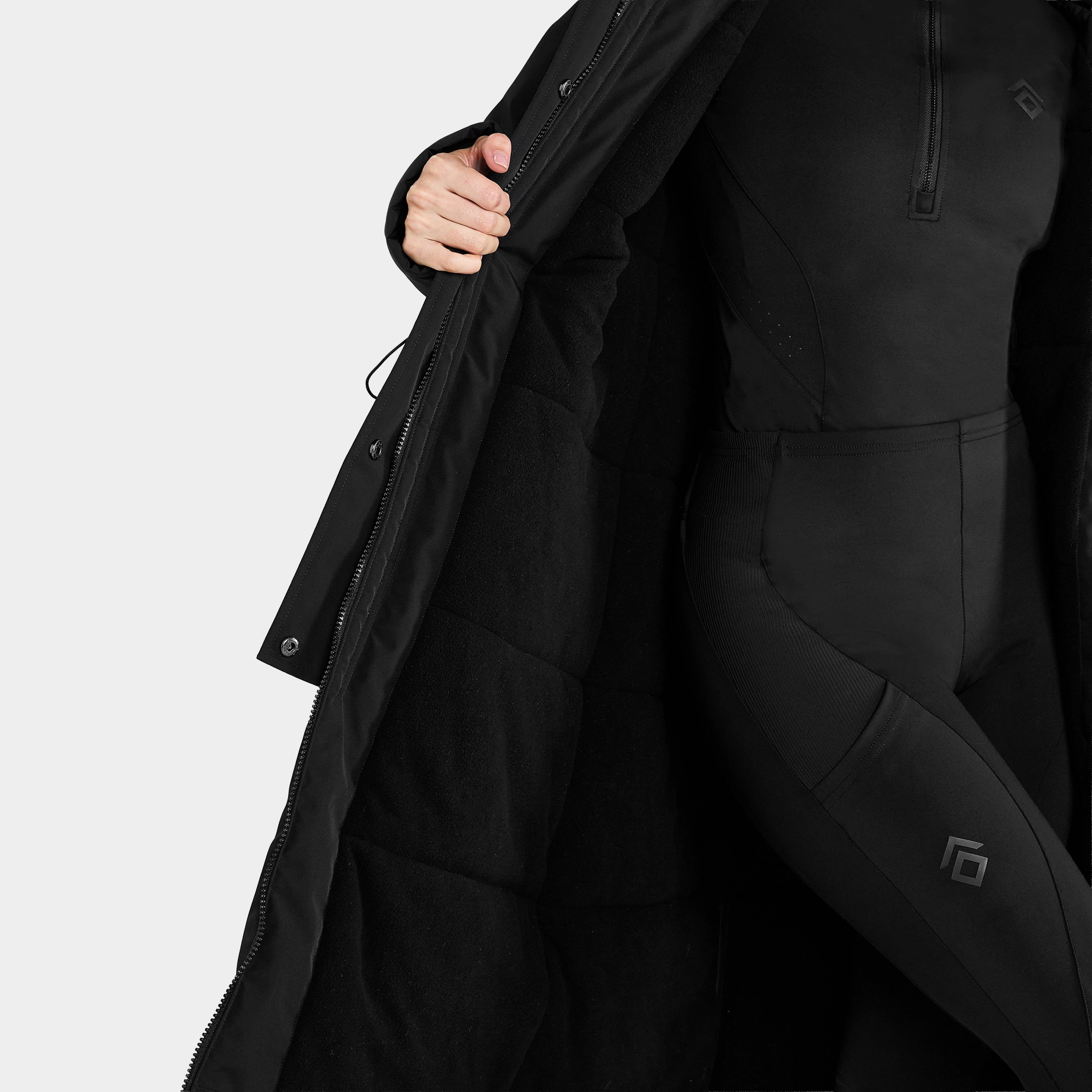 Women's Fleece Lined Waterproof Rain Jacket - Image 4