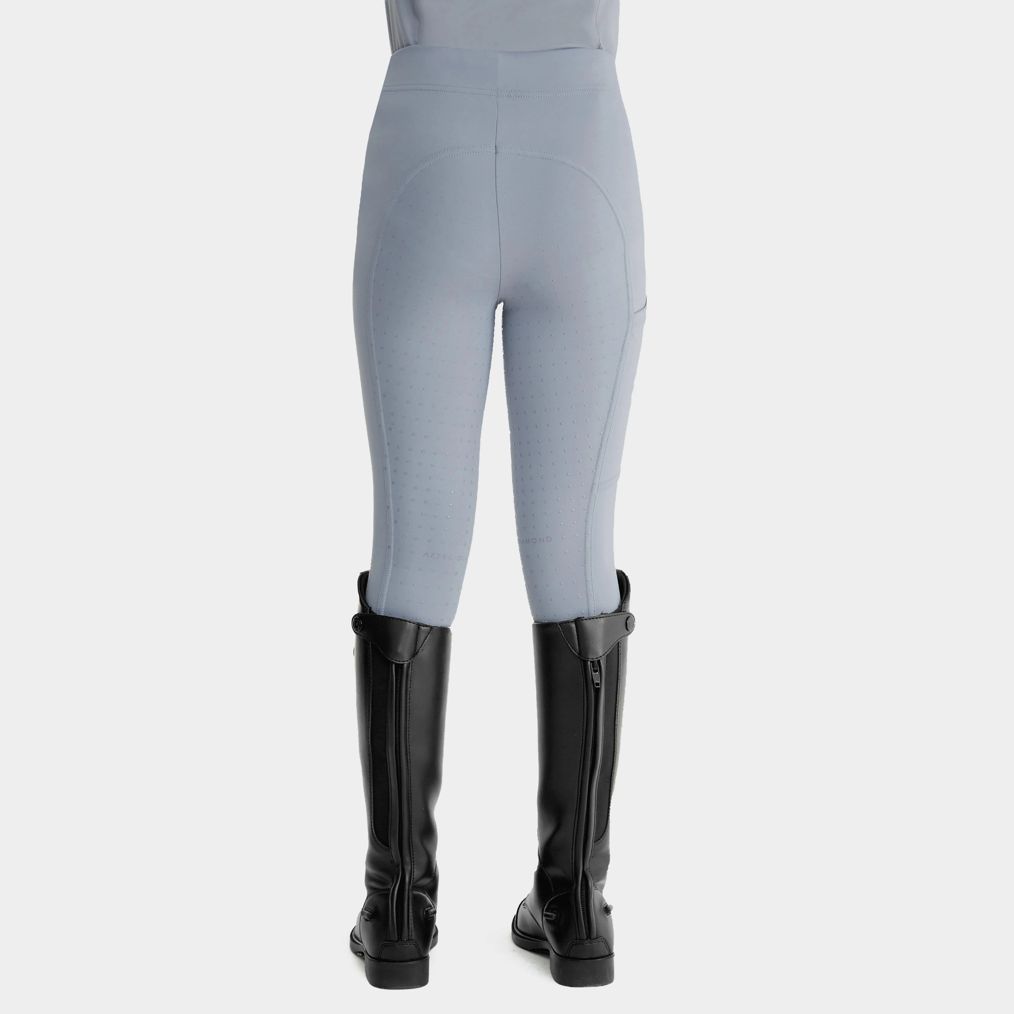 Young Rider Full Seat Leggings Ash Blue - Image 2