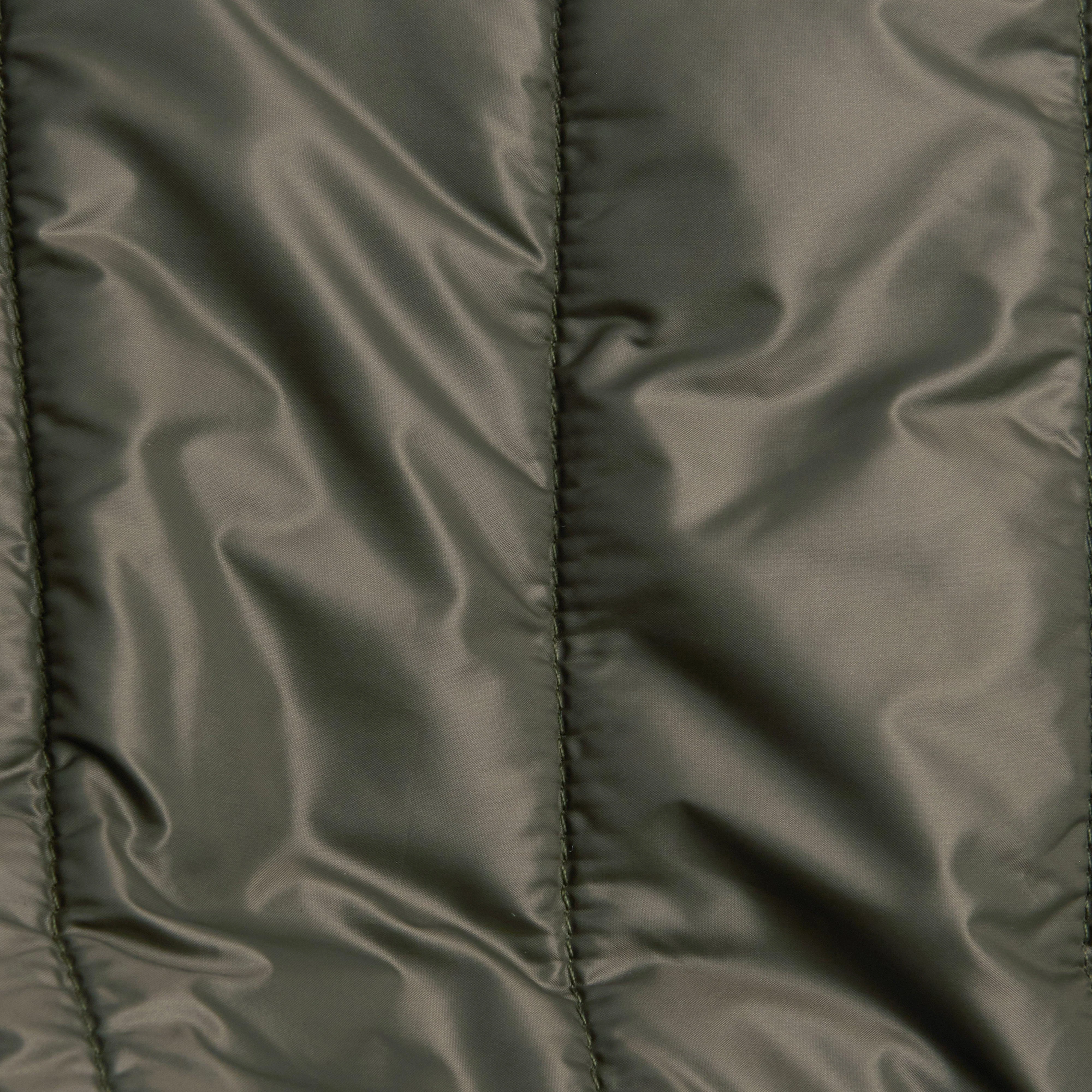 Baffle Quilted Dog Coat Dark Olive - Image 2