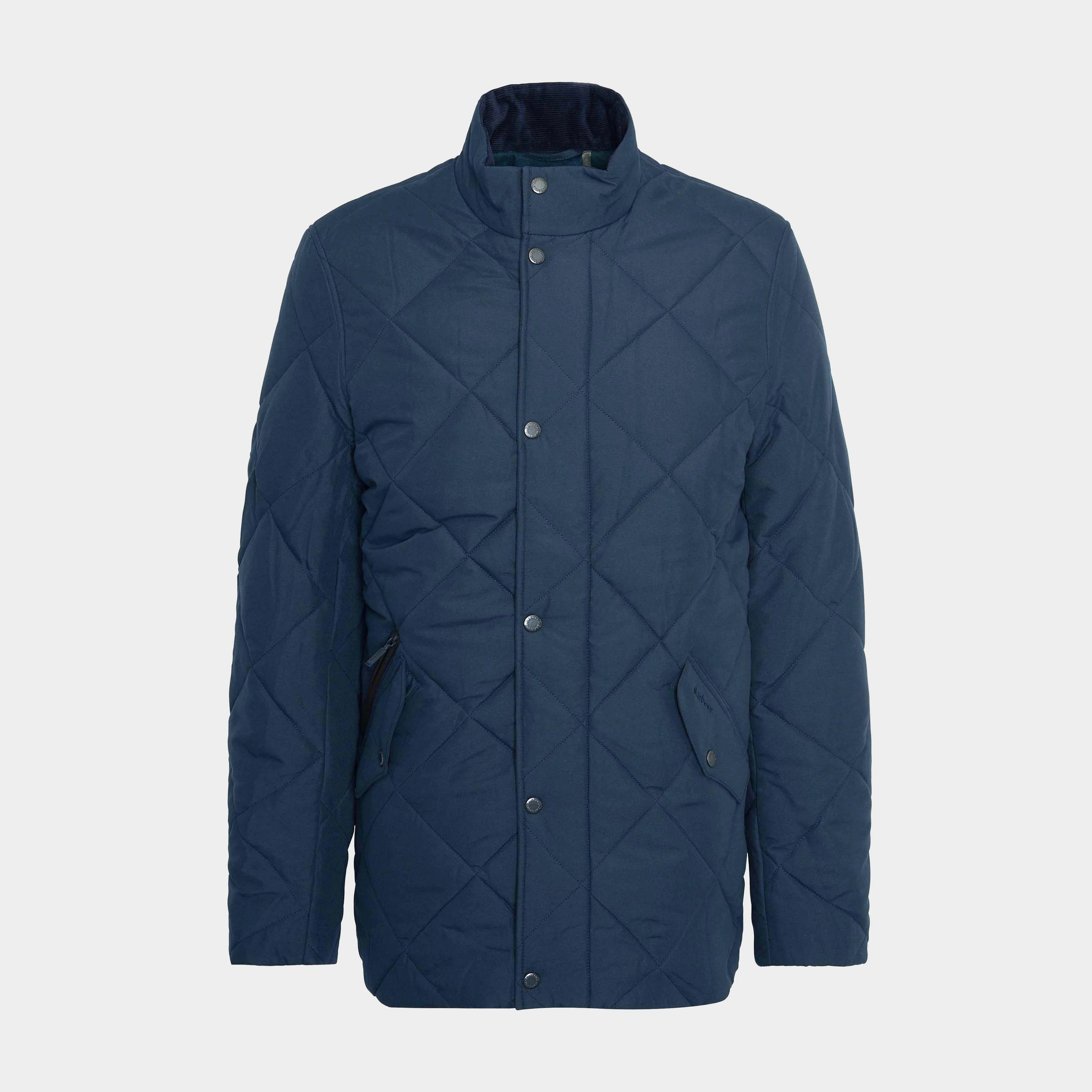 Barbour Mens City Chelsea Quilted Jacket Navy - Image 5