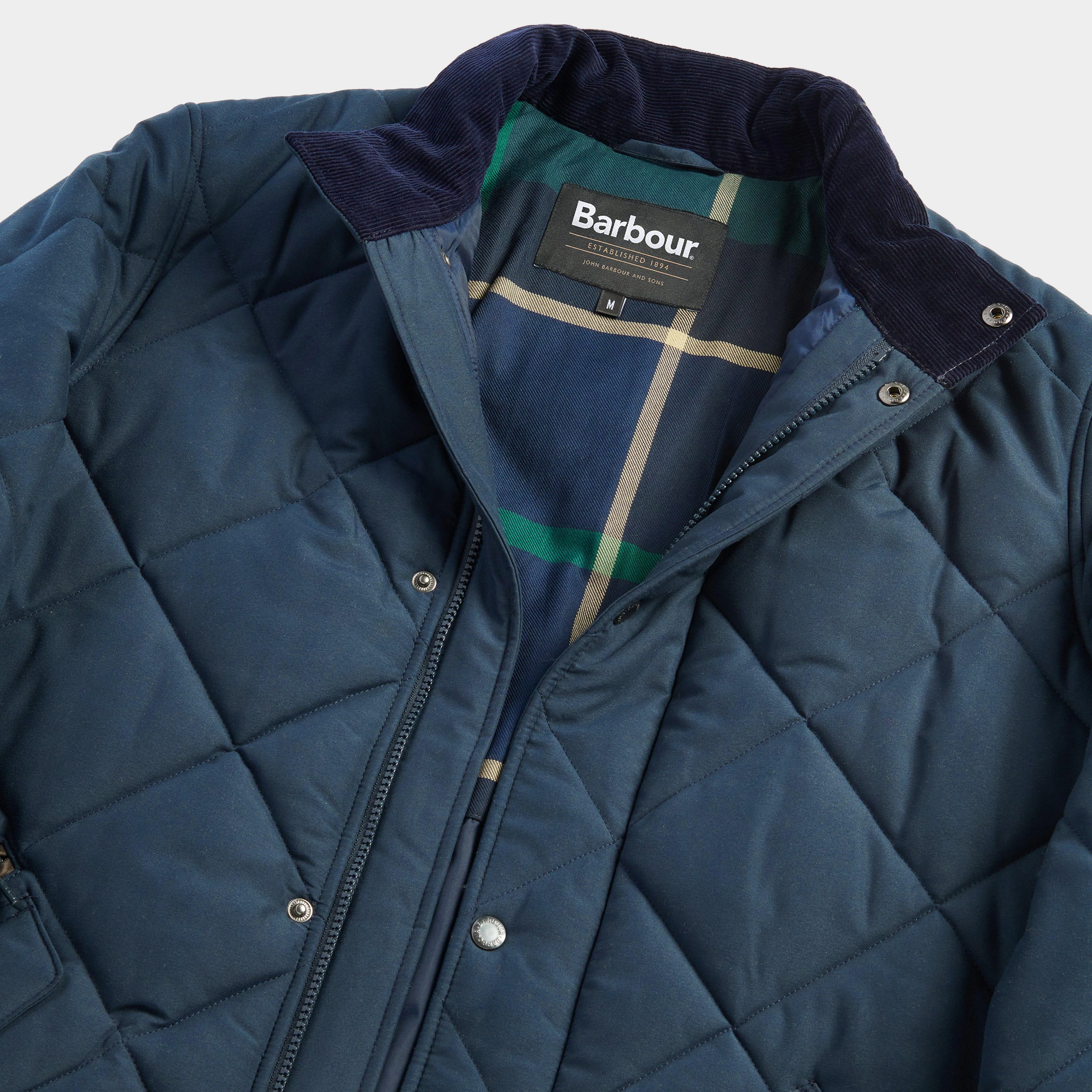 Barbour Mens City Chelsea Quilted Jacket Navy - Image 6
