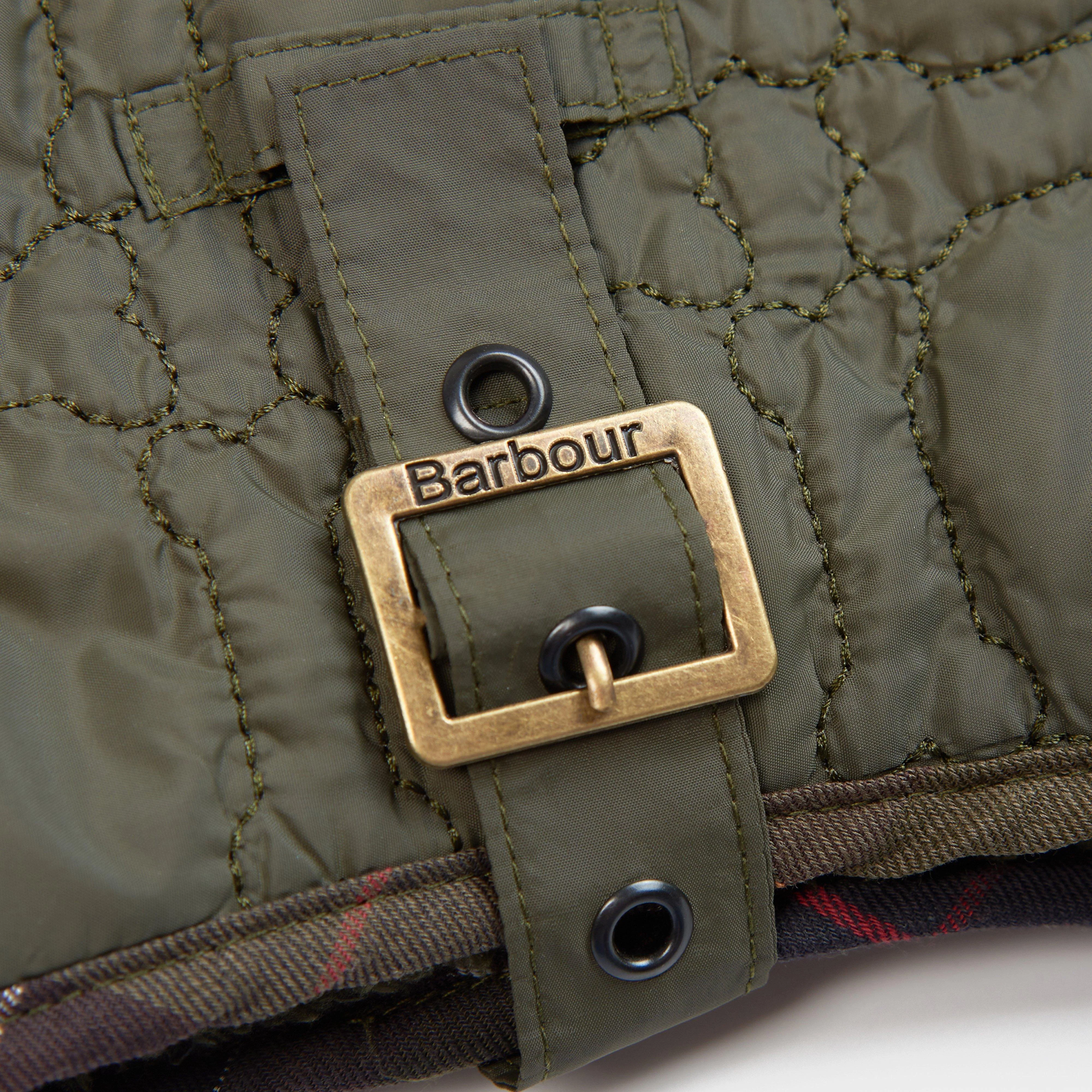 Dog Bone Quilted Dog Coat Dark Olive - Image 3