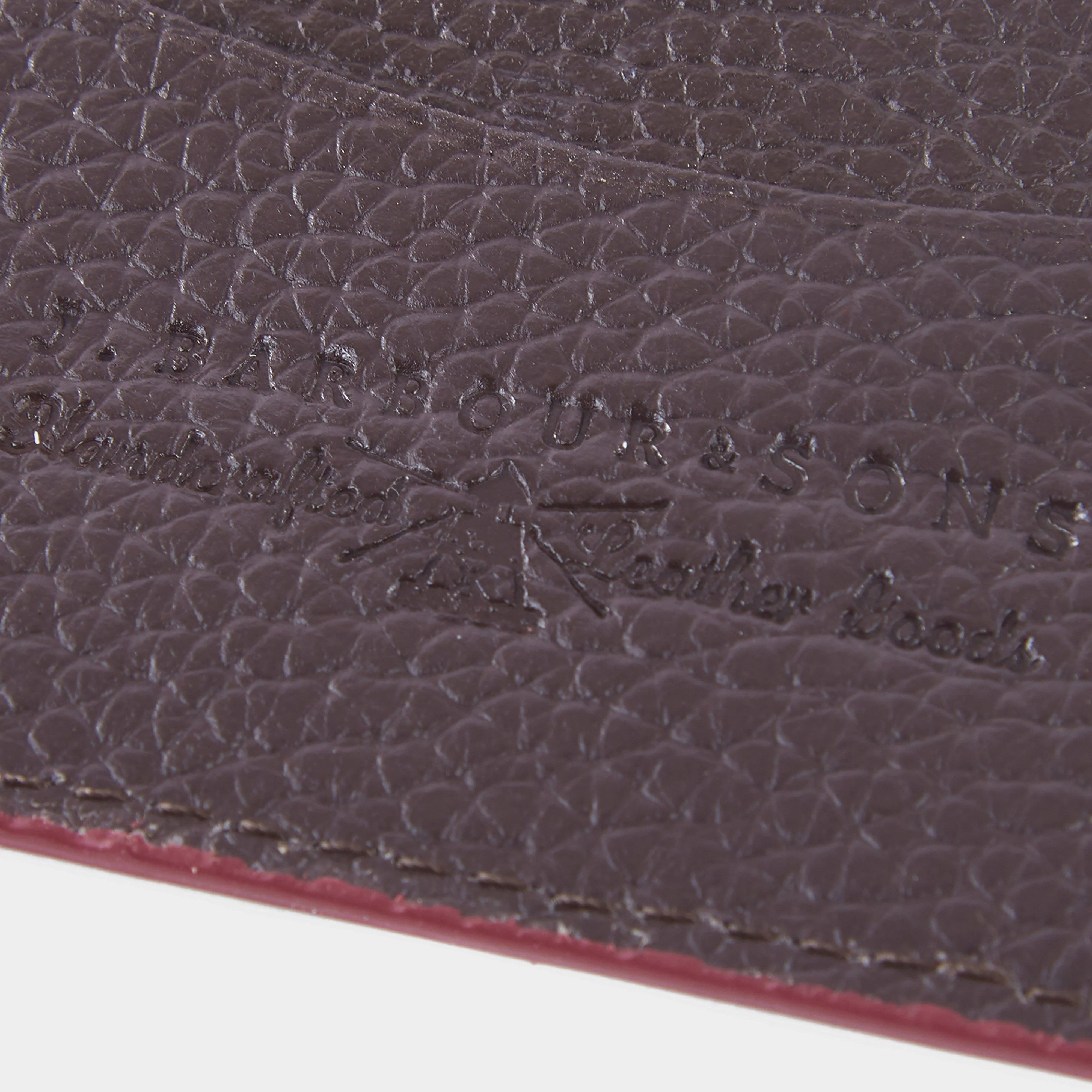 Grain Leather Card Holder Dark Brown - Image 2