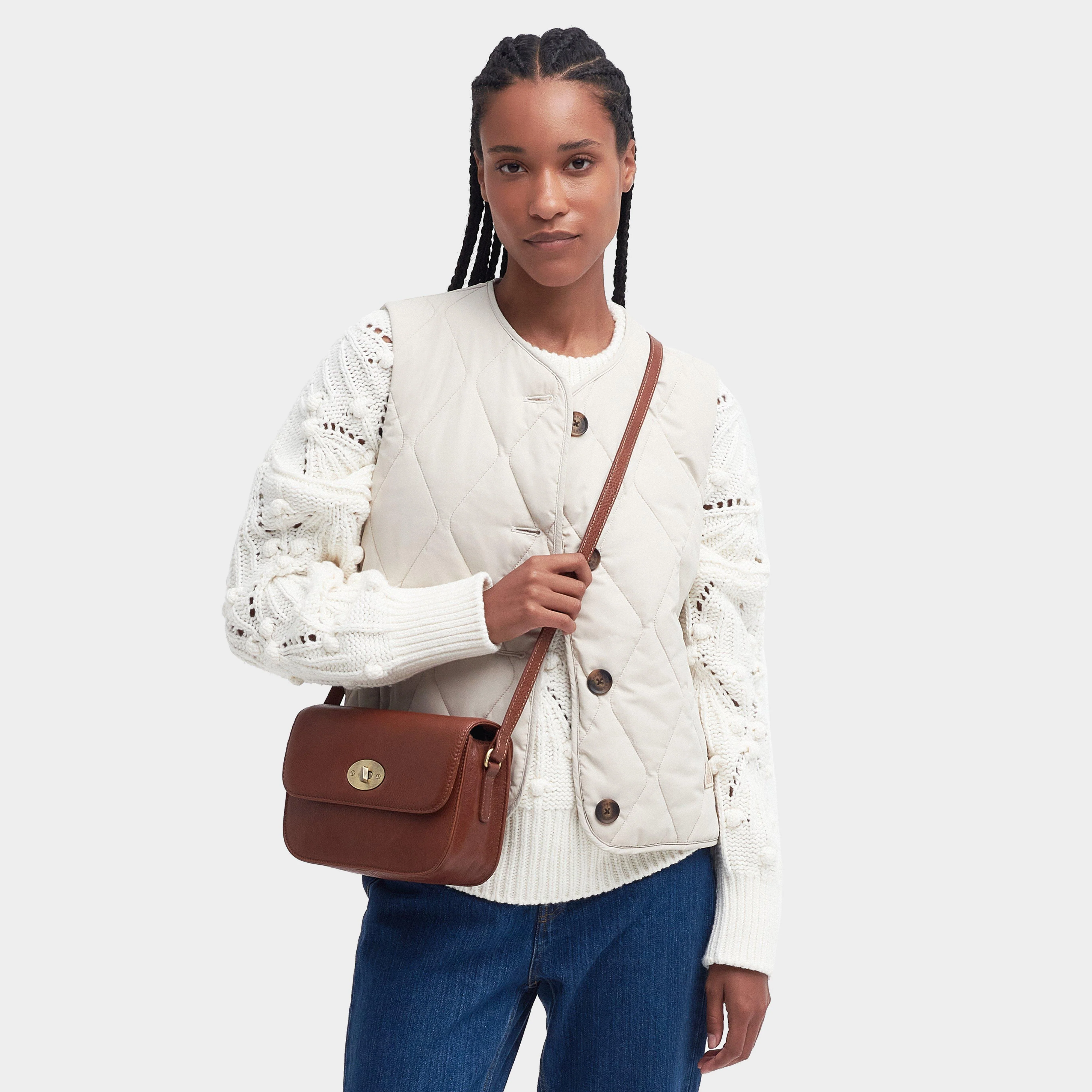 Isla Leather Crossbody Bag Brown - Image 6