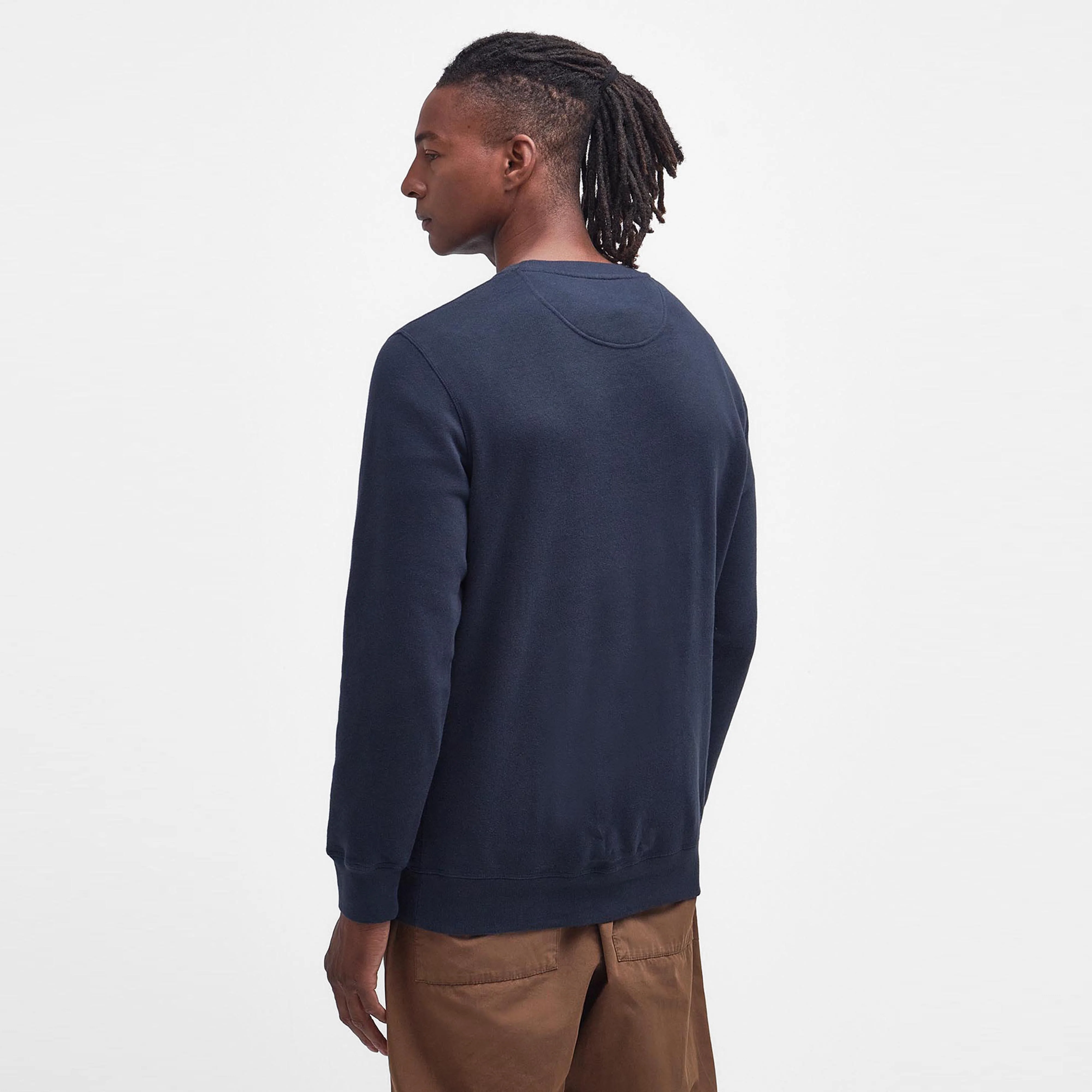 Men Prep Logo Sweatshirt Navy - Image 2