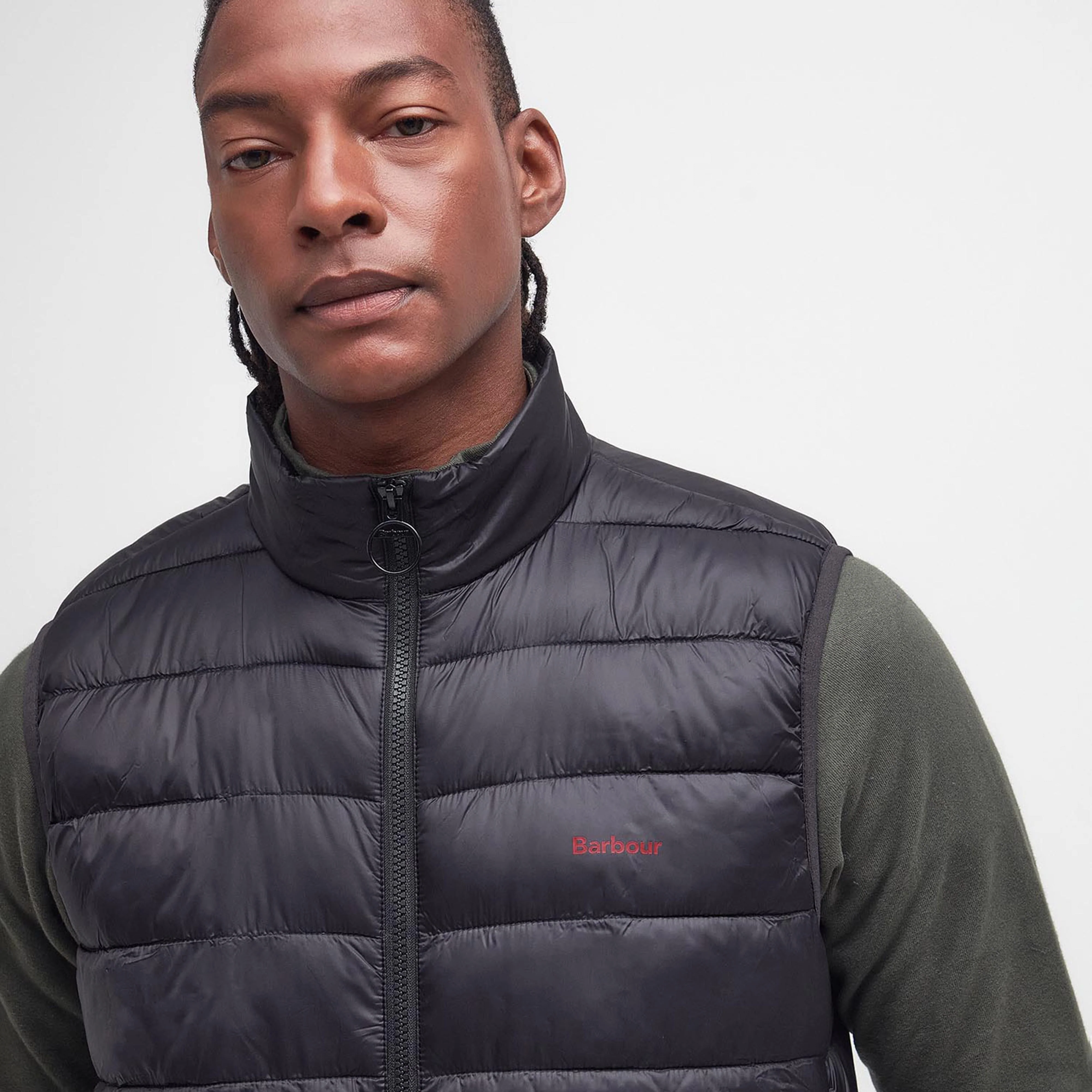 Mens Bretby Quilted Gilet Black - Image 4