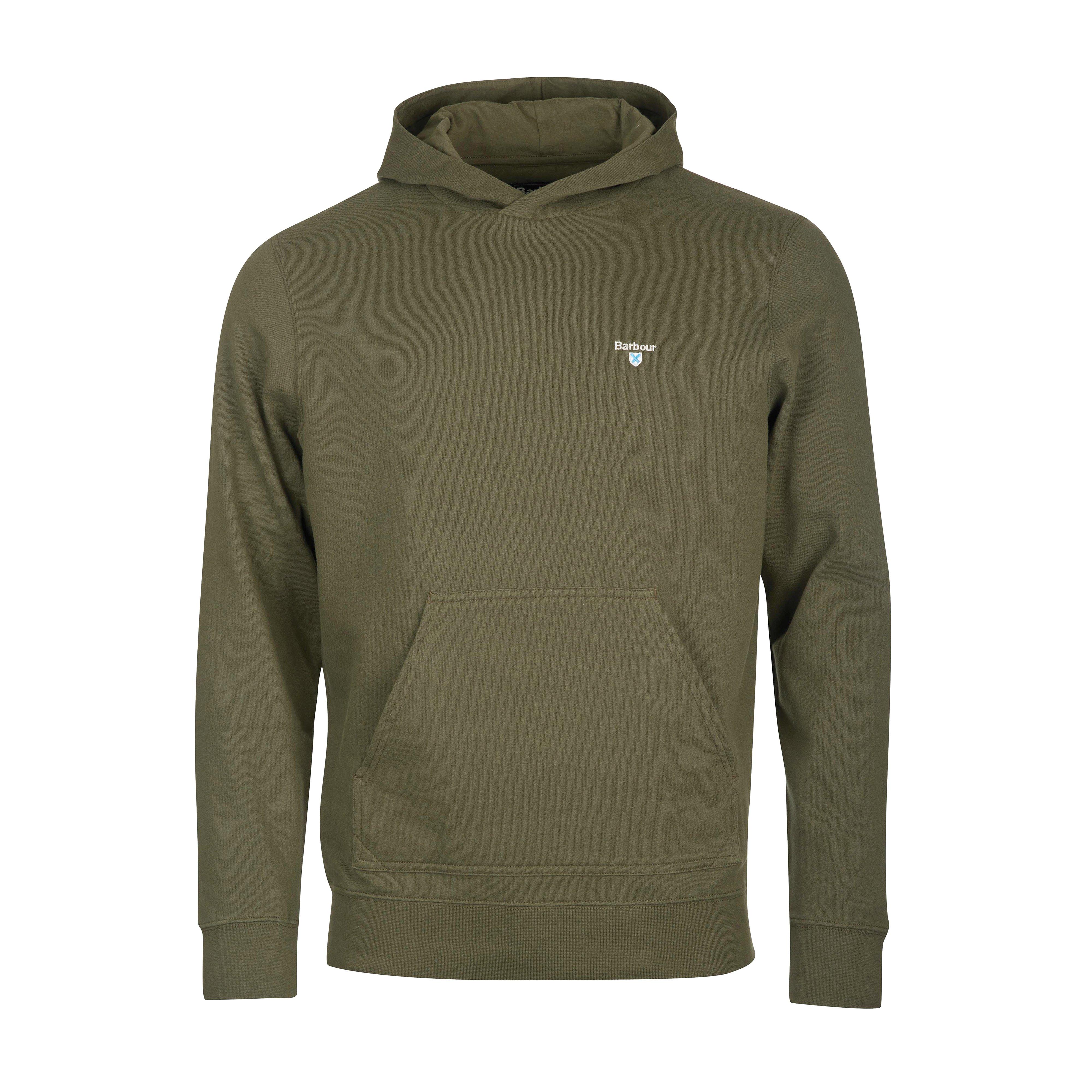 Mens Essential Hoodie Green - Image 9