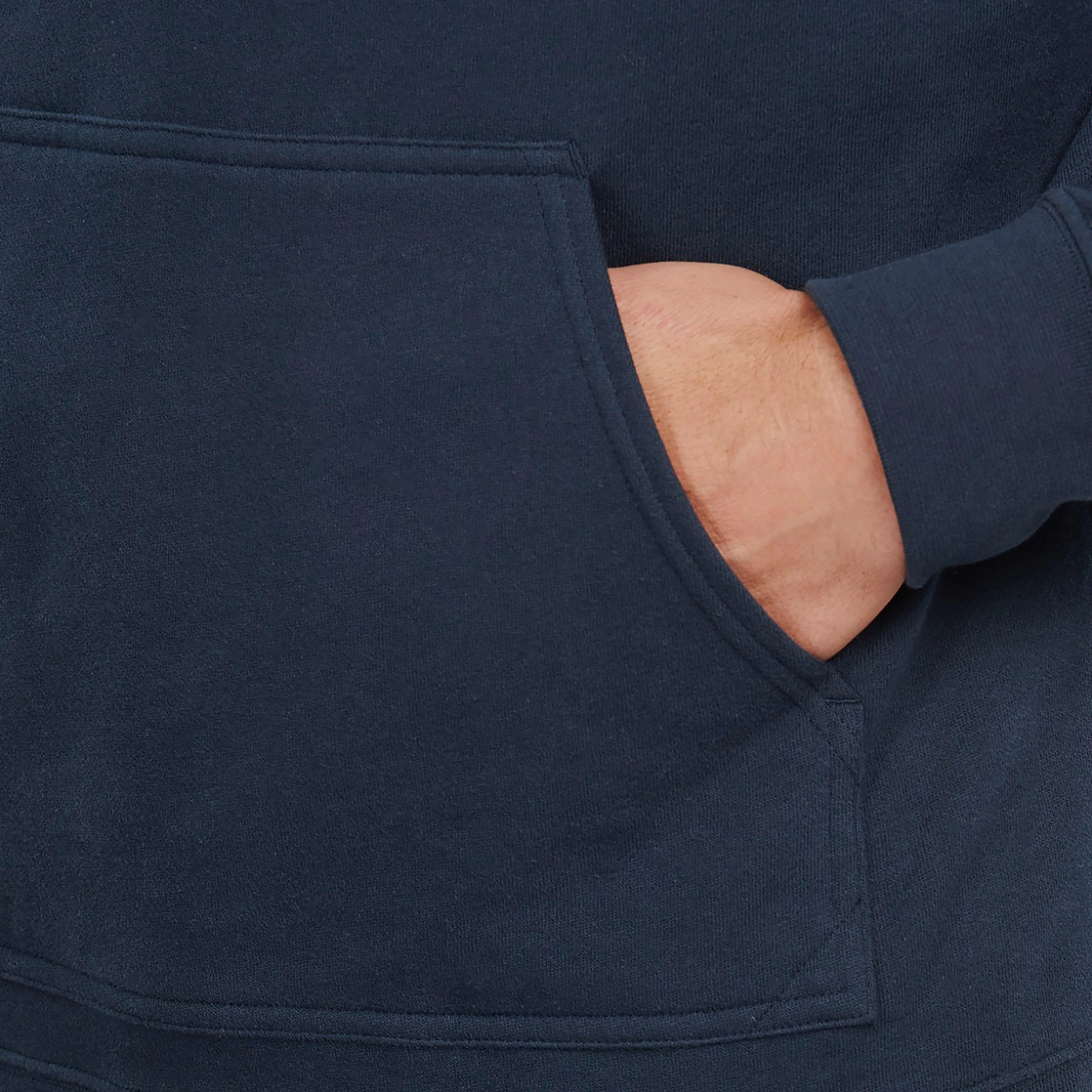 Mens Essential Hoodie Navy - Image 6