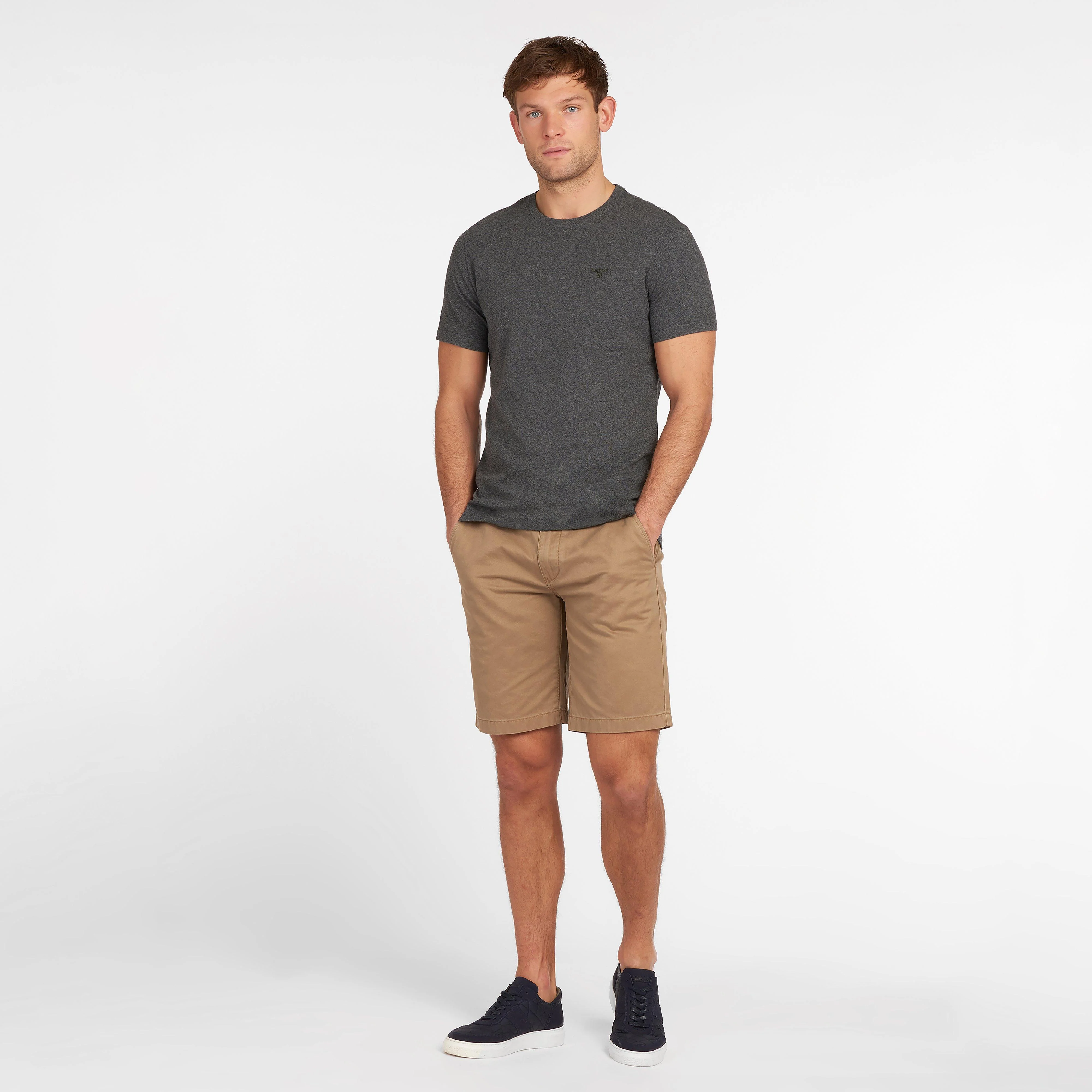 Mens Essential Sports T-Shirt Grey - Image 5