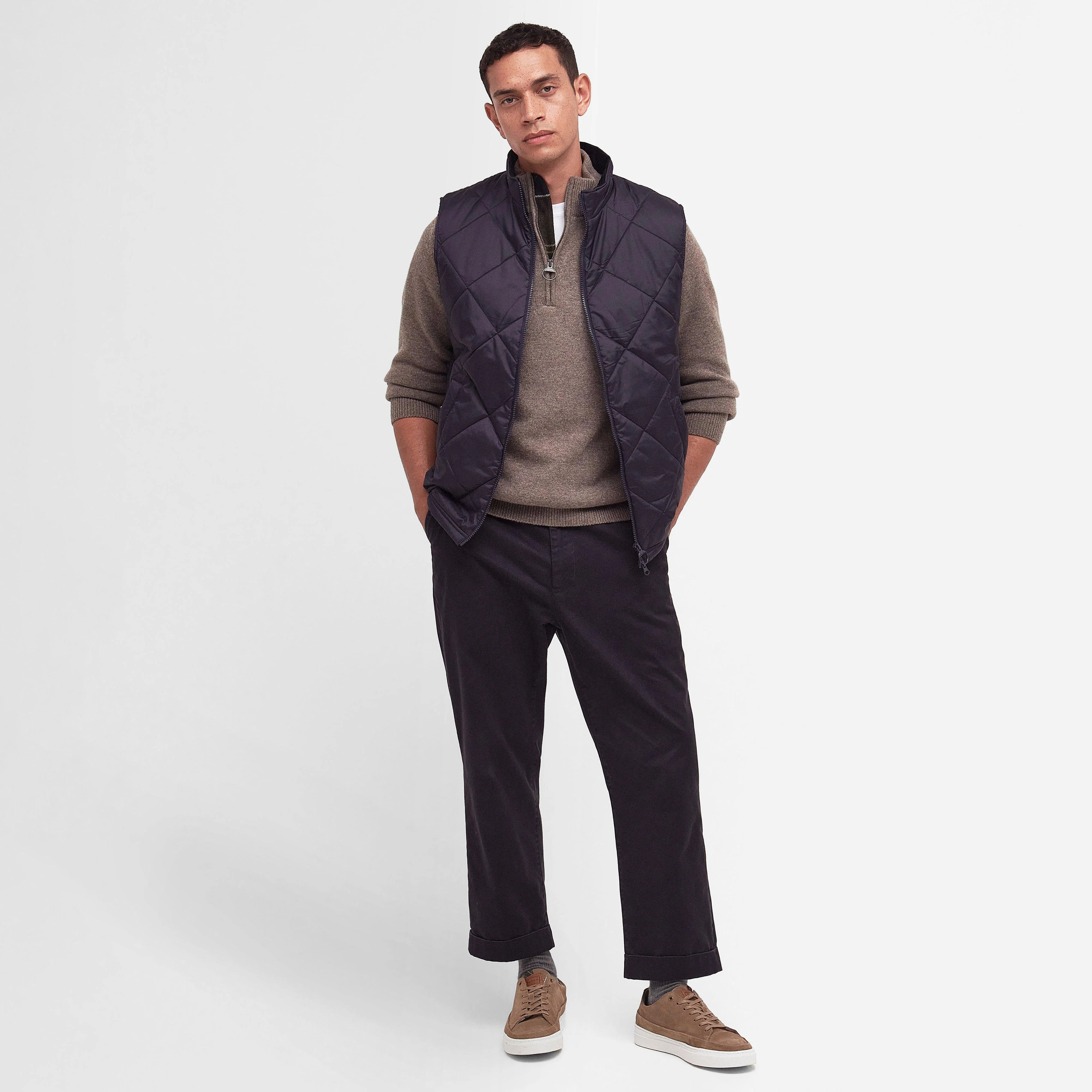 Mens Finn Gilet Navy - Image 6