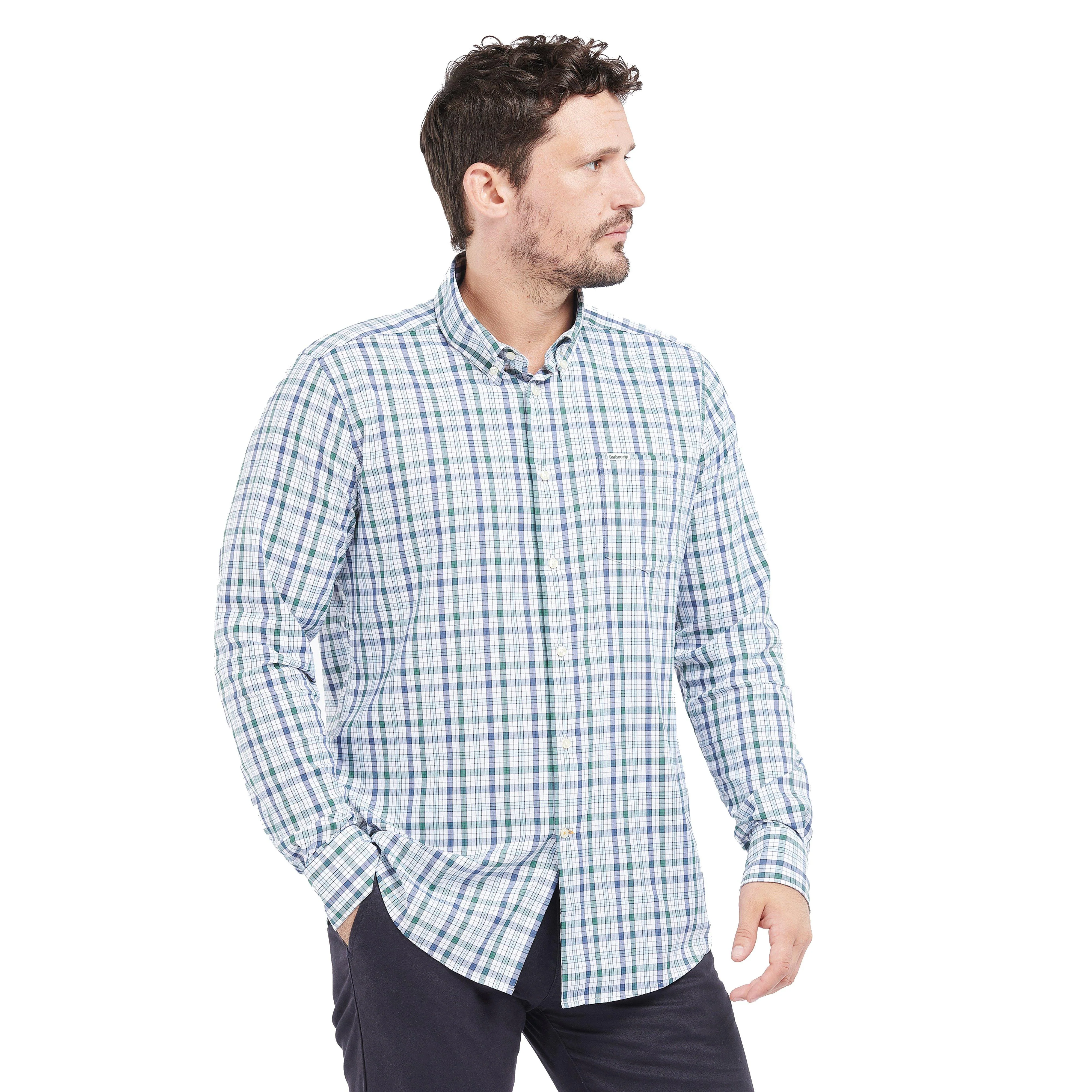 Mens Hallhill Performance Shirt Green - Image 7
