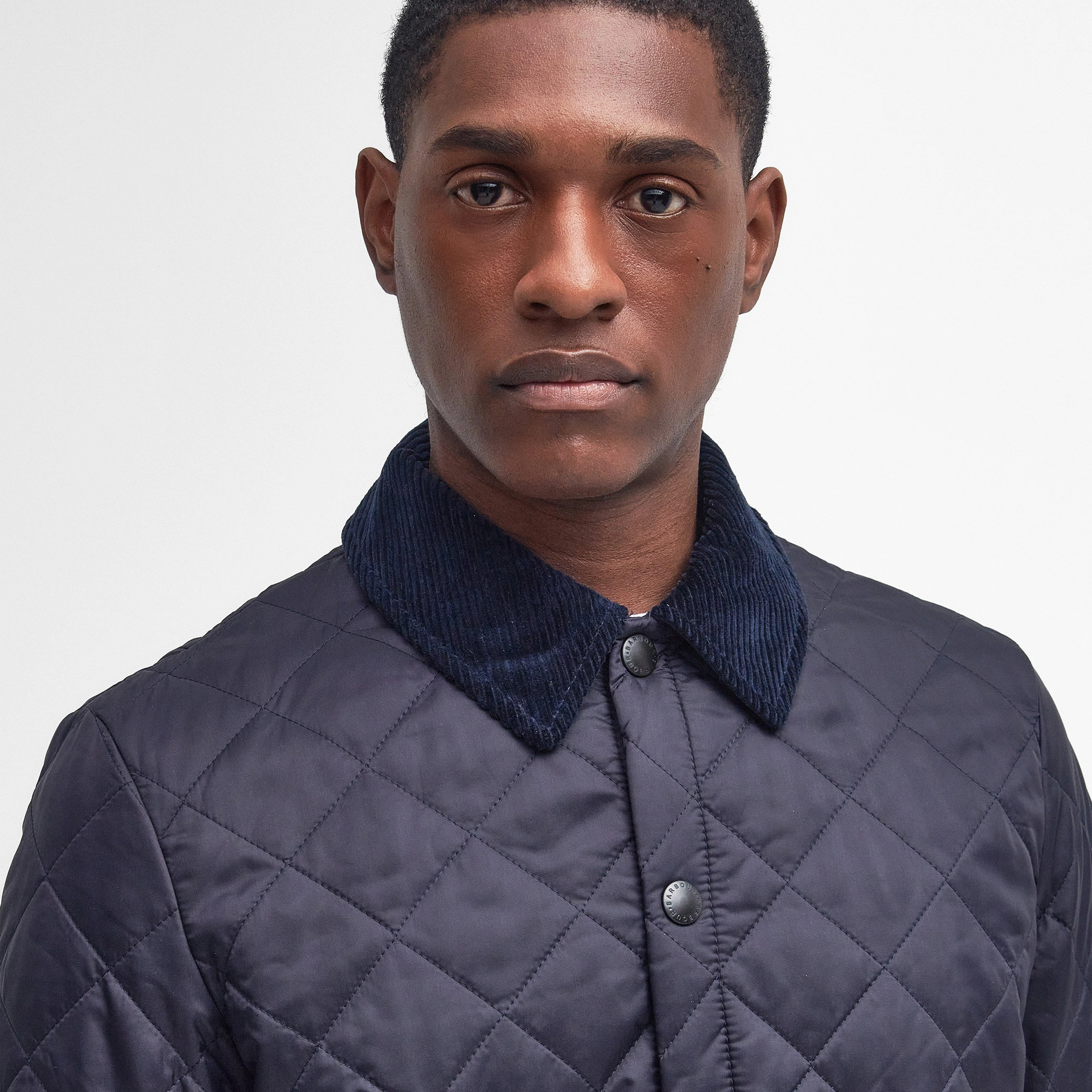 Mens Heritage Liddesdale Quilted Jacket Navy - Image 3