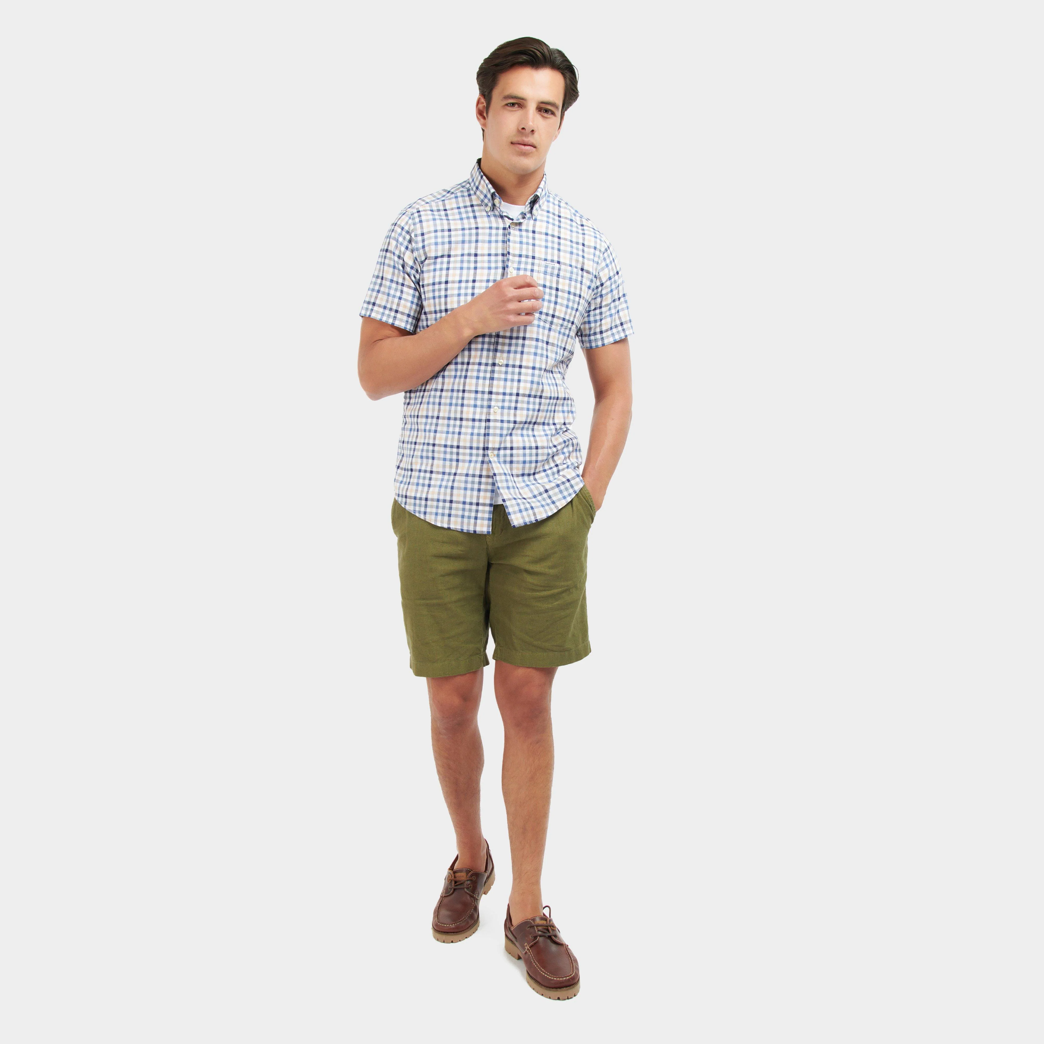 Mens Kinson Tailored Shirt Stone - Image 3