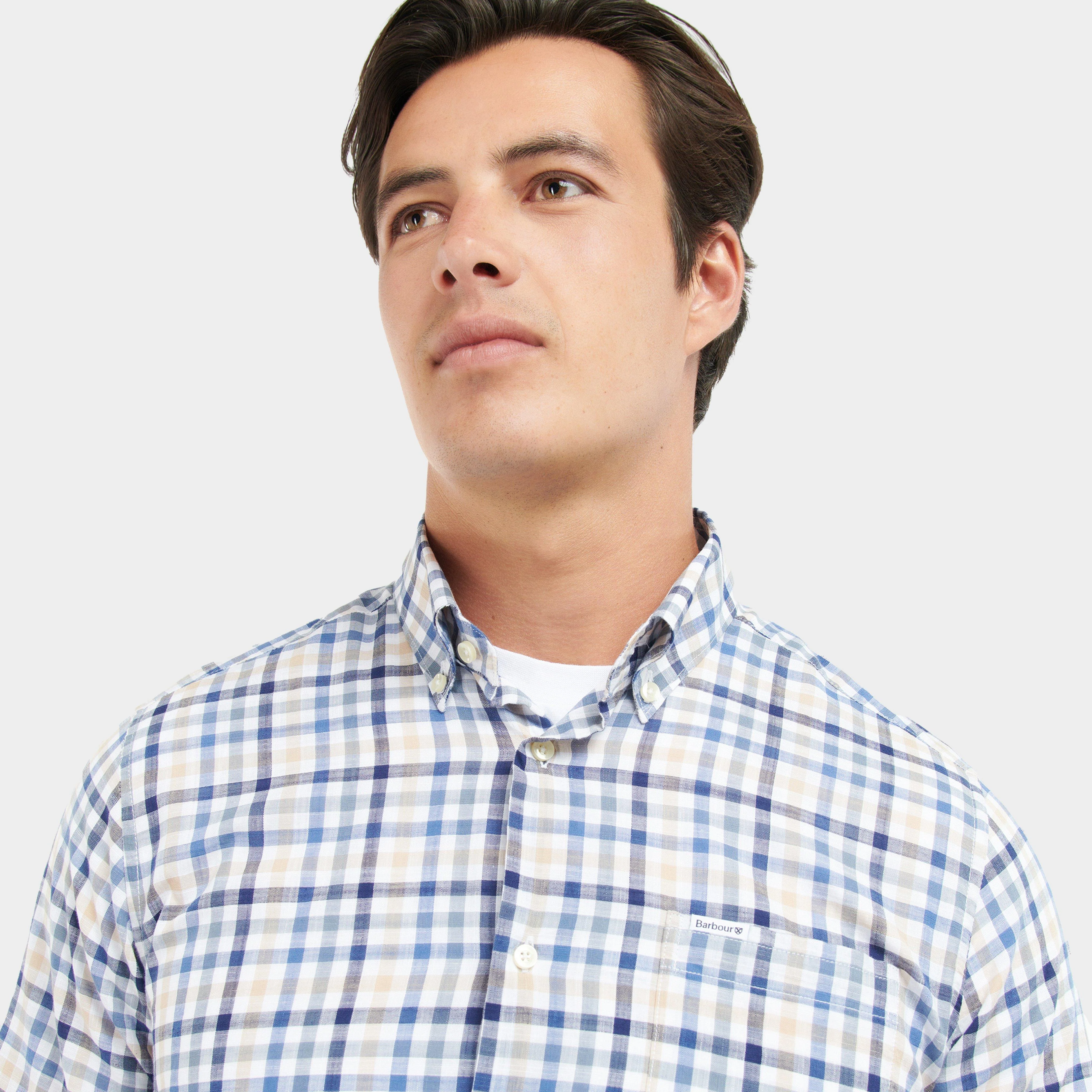 Mens Kinson Tailored Shirt Stone - Image 4