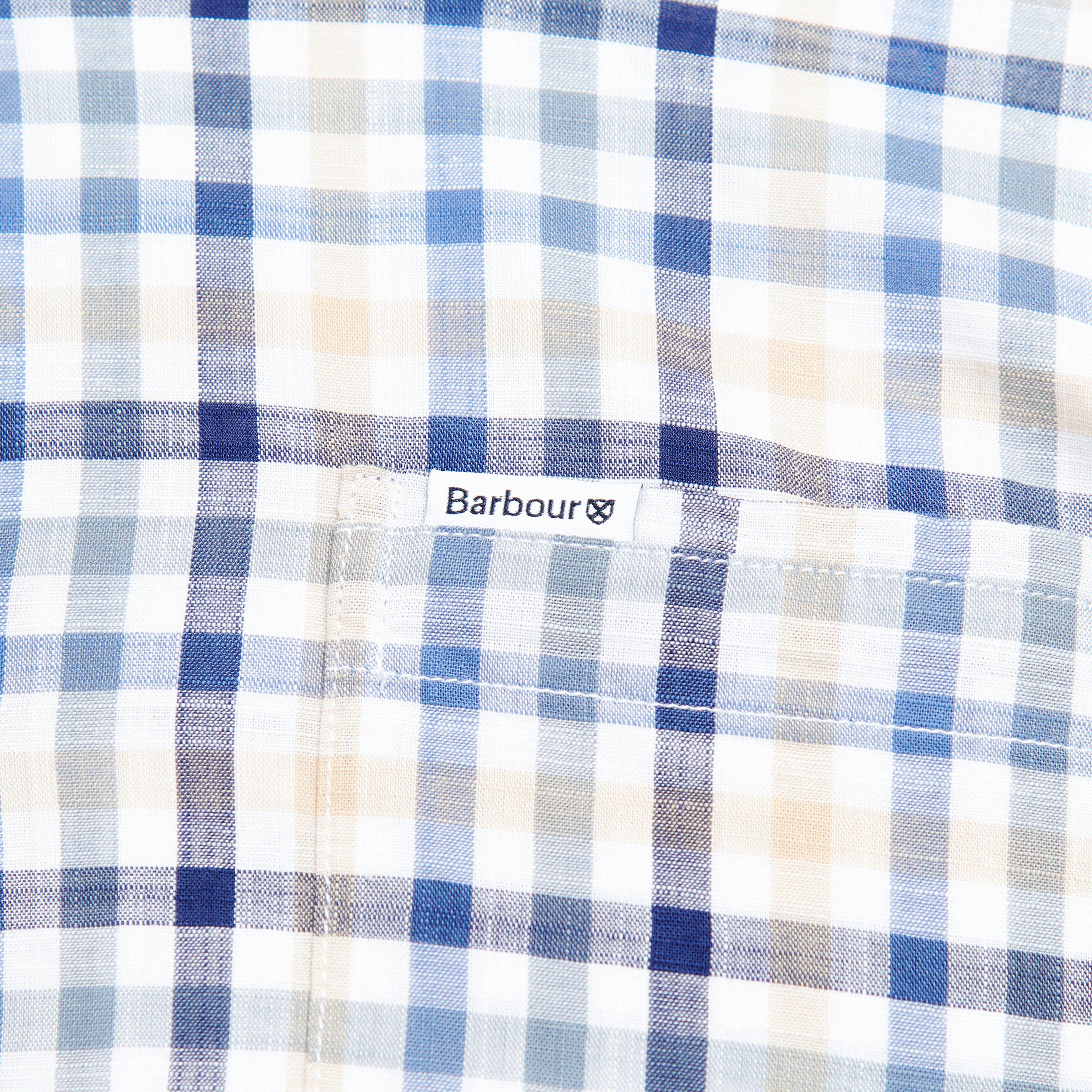 Mens Kinson Tailored Shirt Stone - Image 7