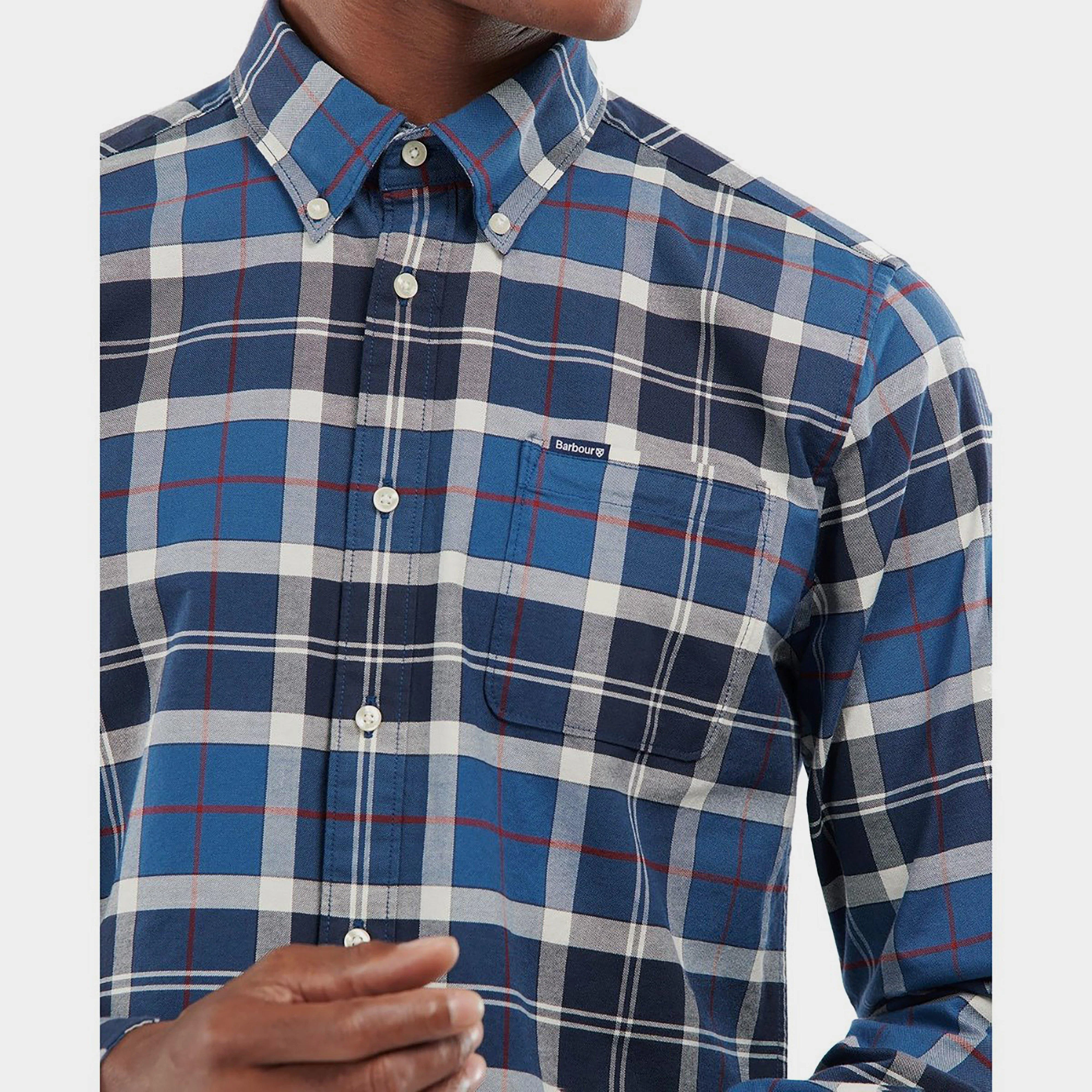 Mens Lewis Tailored Shirt Sum Navy - Image 6