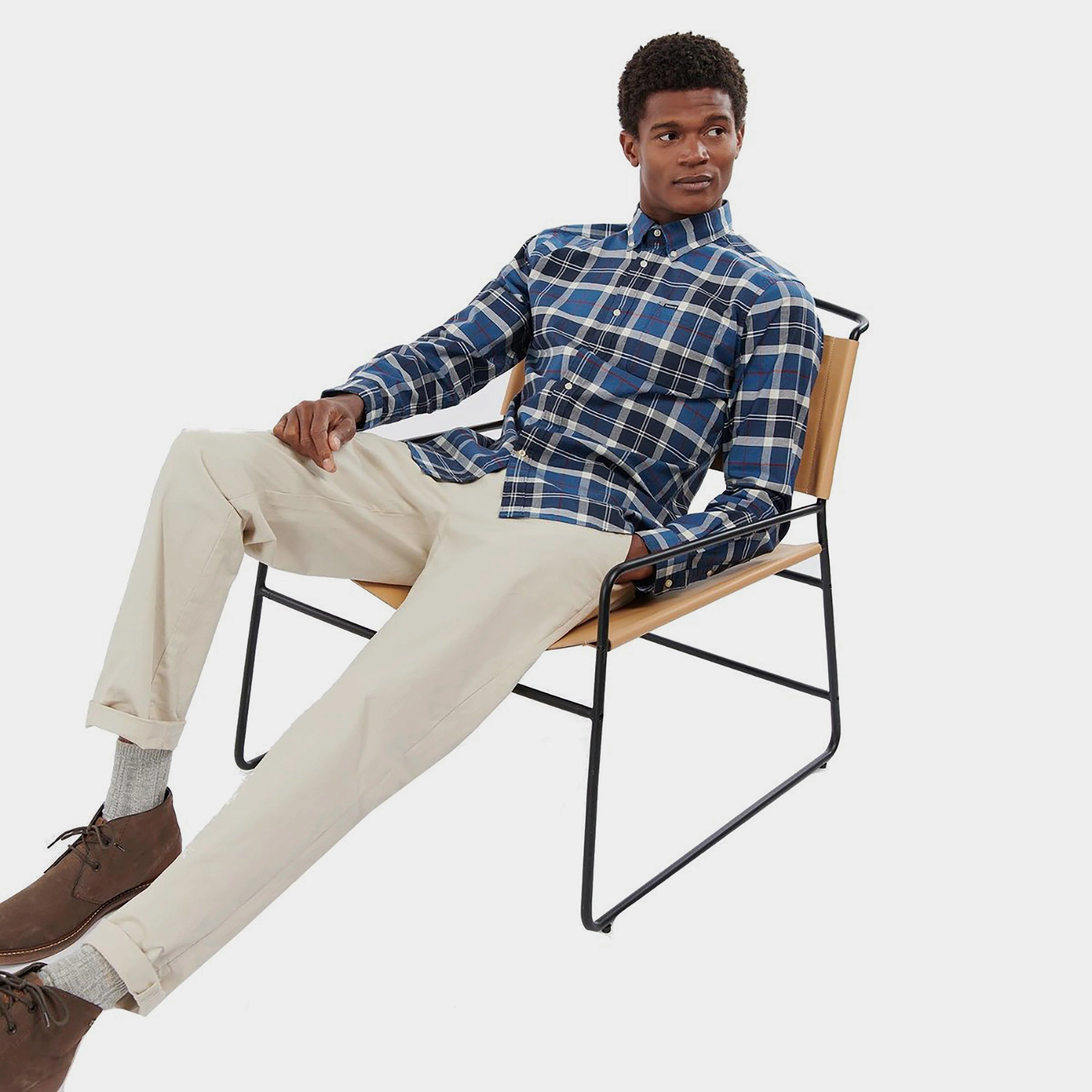 Mens Lewis Tailored Shirt Sum Navy - Image 8