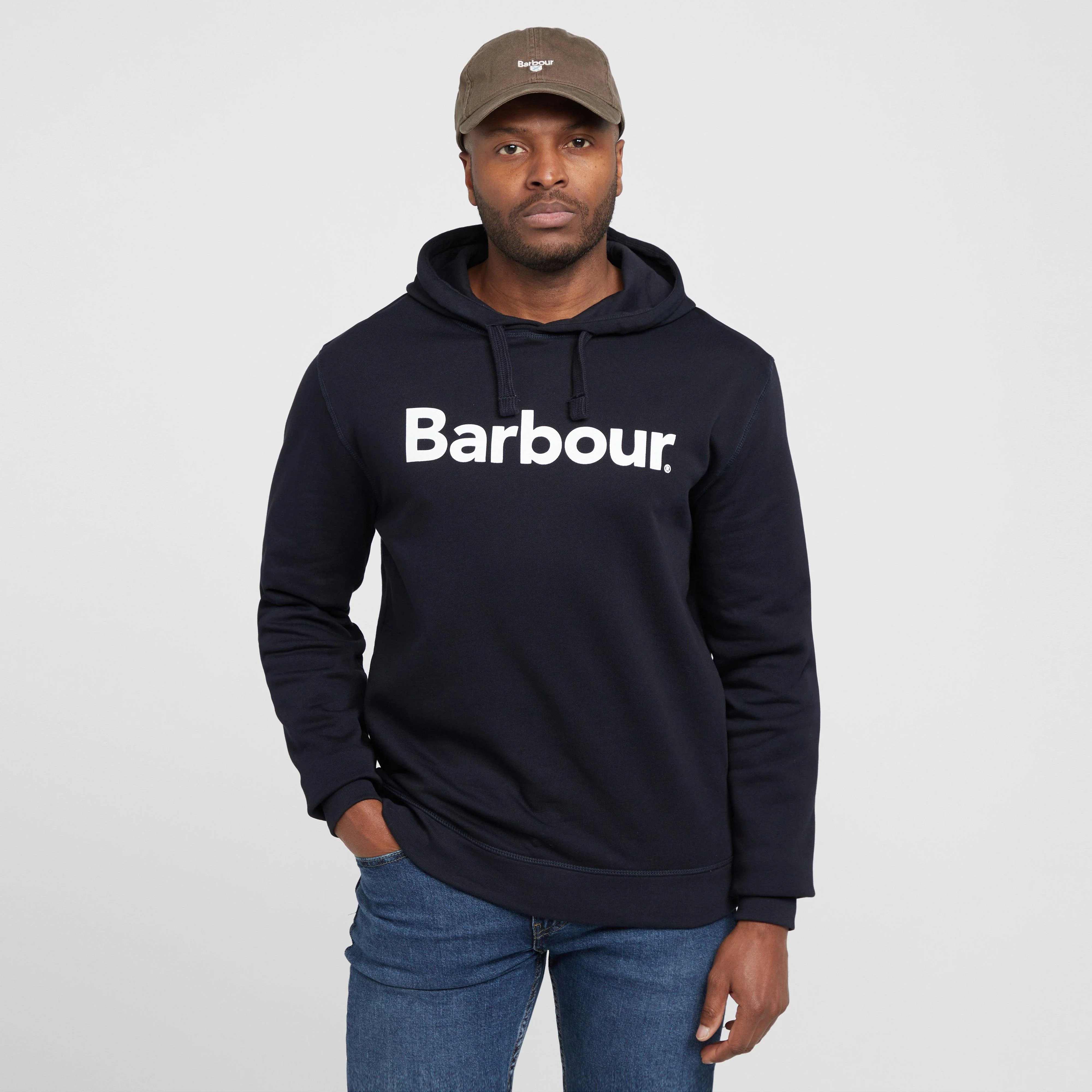 Mens Logo Hoodie Navy