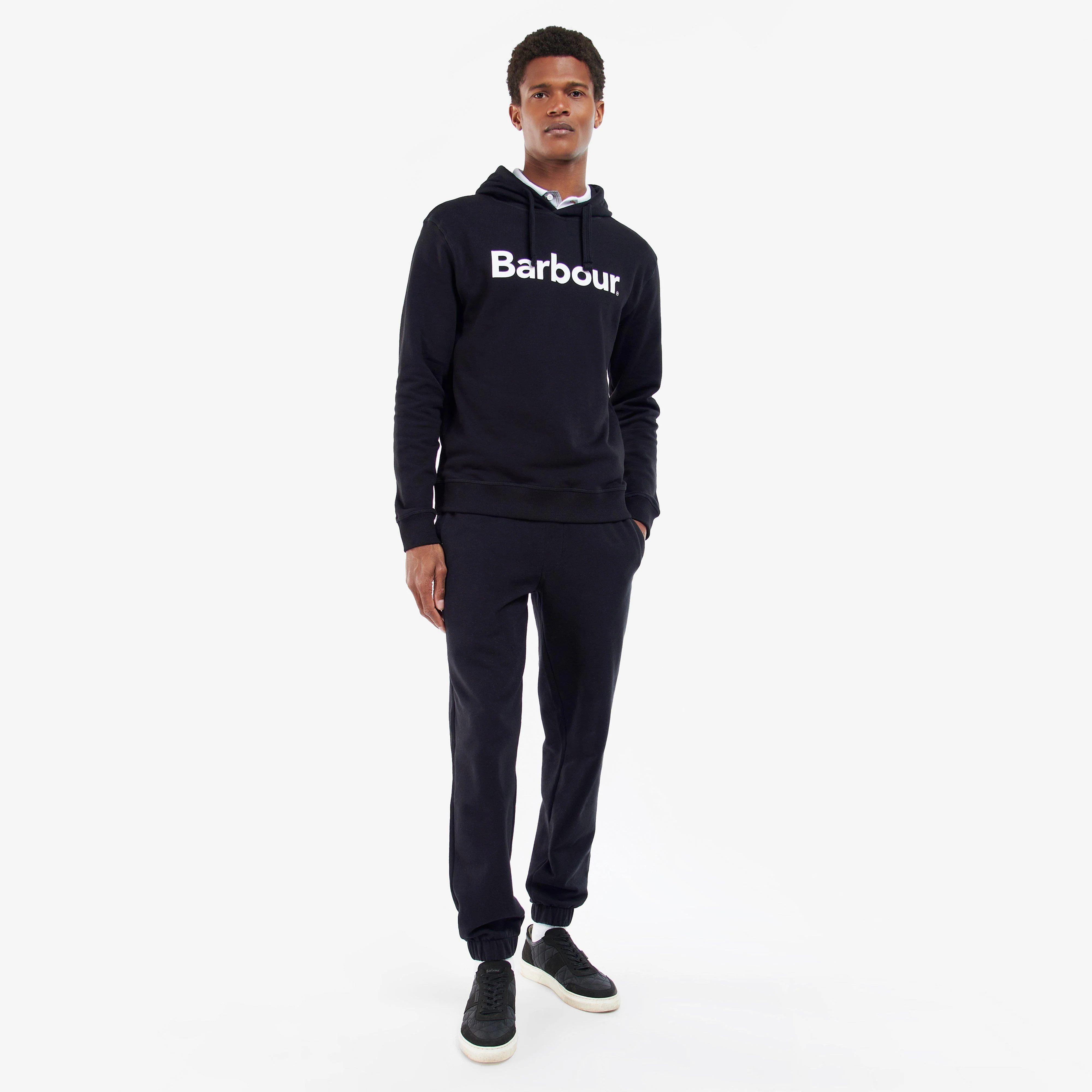 Mens Logo Hoodie Navy - Image 6