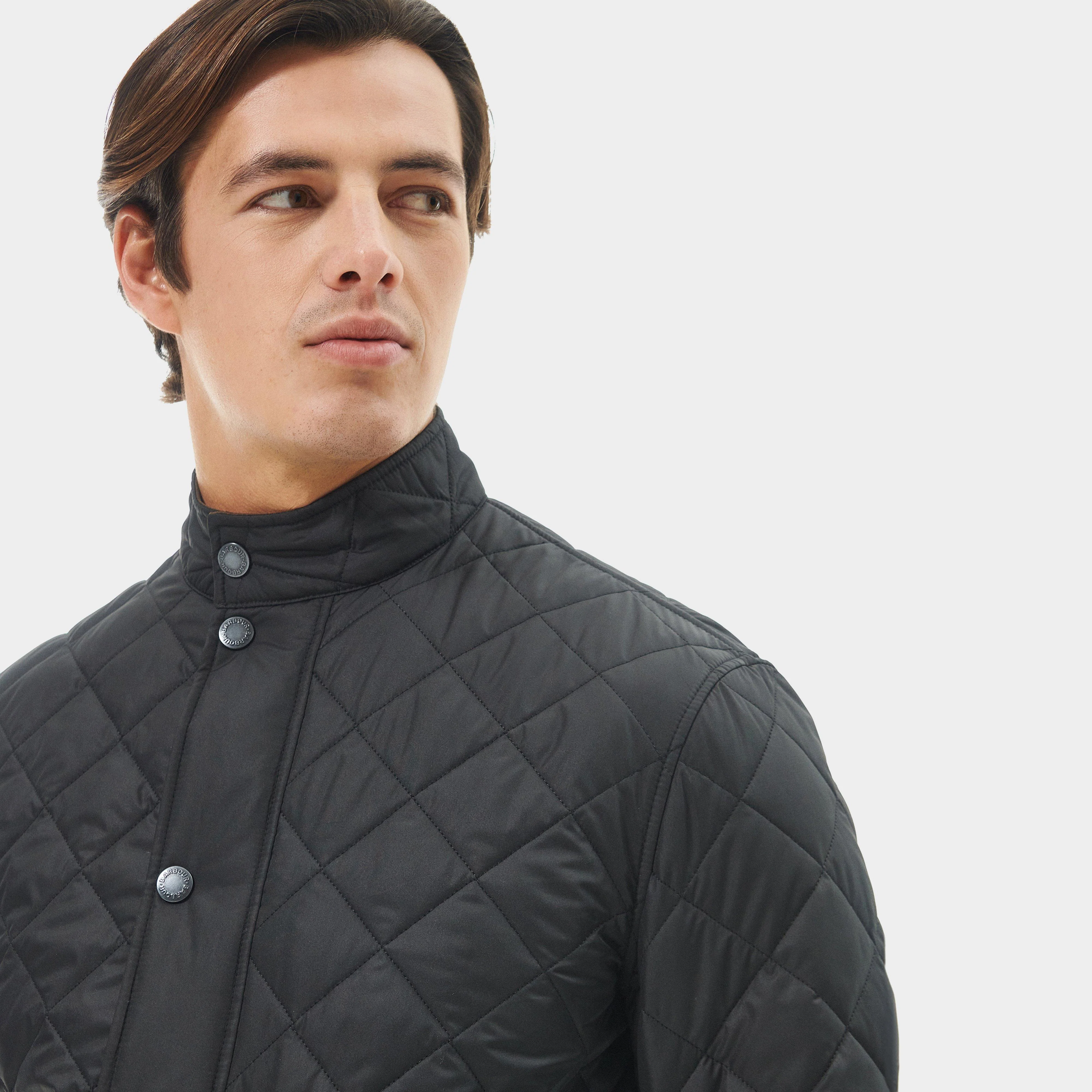 Mens Lowerdale Quilted Jacket Black - Image 3
