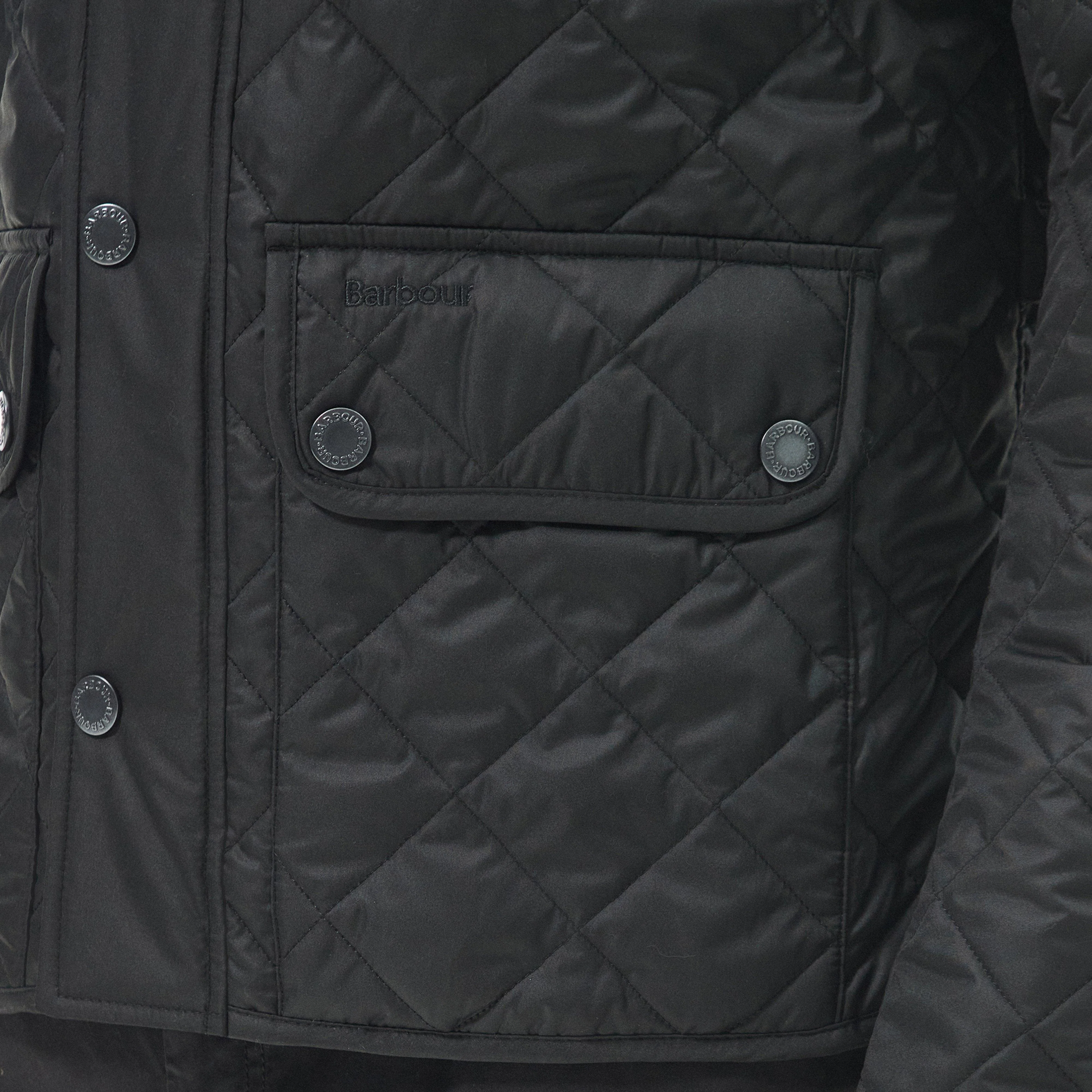 Mens Lowerdale Quilted Jacket Black - Image 5