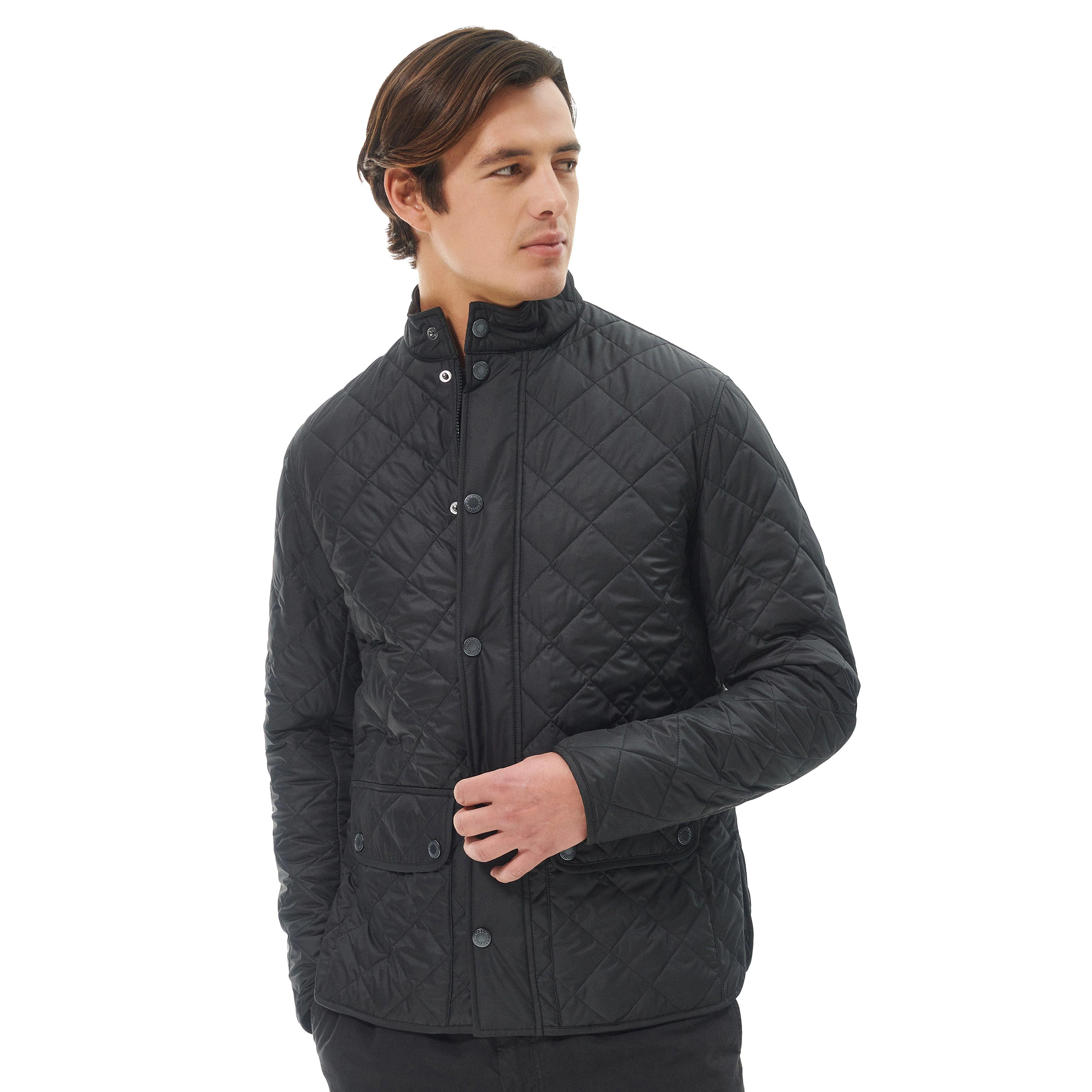Mens Lowerdale Quilted Jacket Black - Image 8