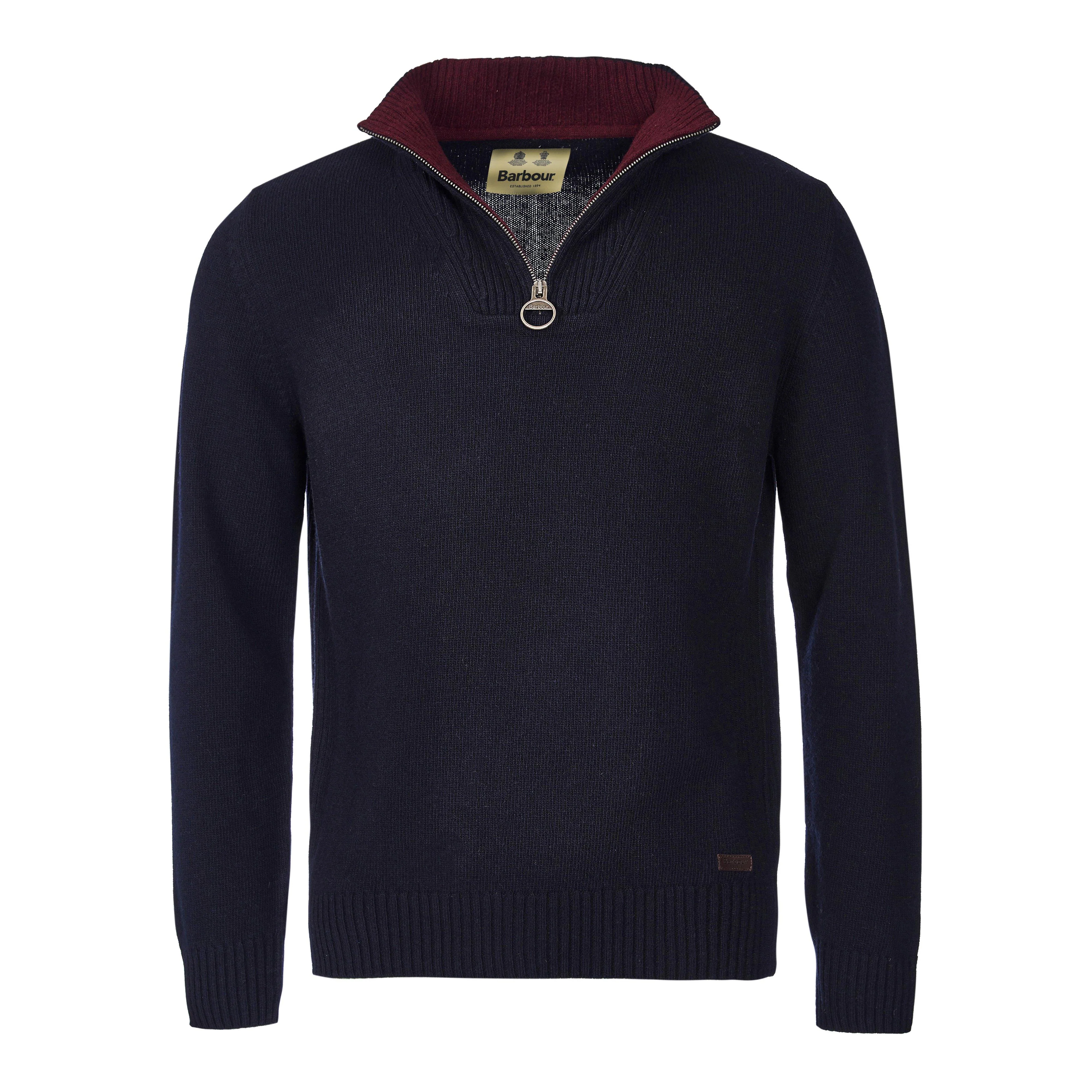 Mens Nelson Essential Half Zip Jumper Navy - Image 8