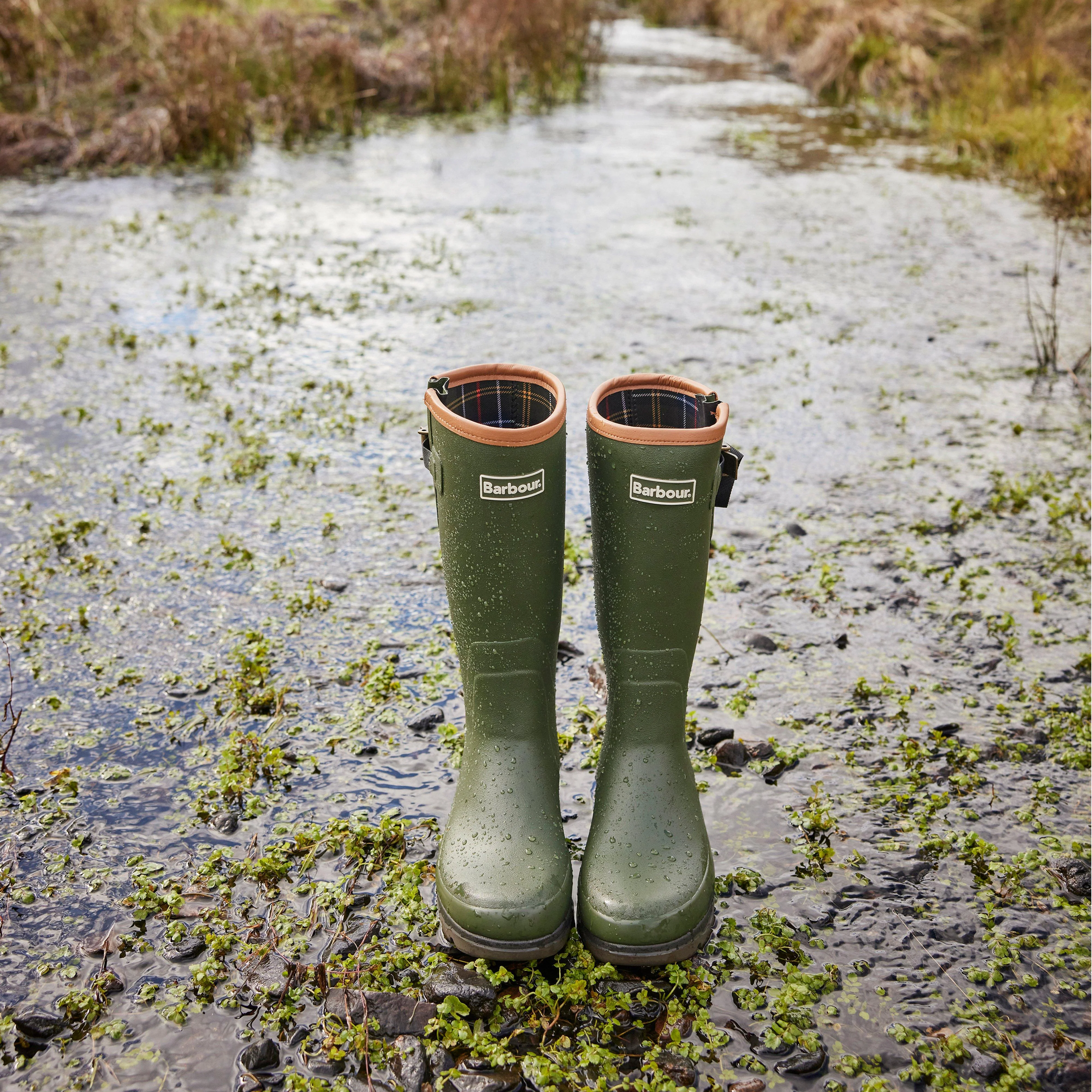 Mens New Tempest Wellington Boots Olive - Image 7