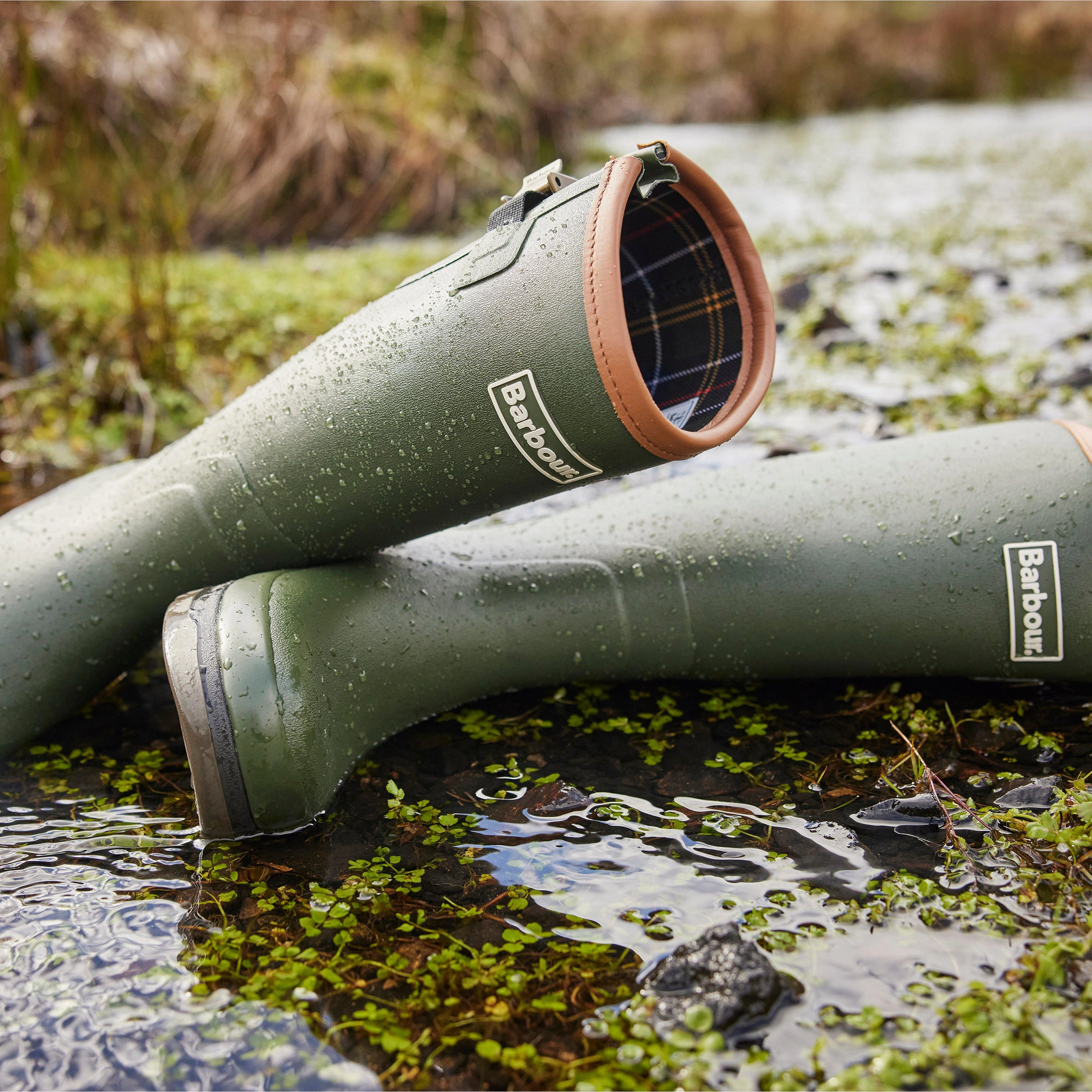 Mens New Tempest Wellington Boots Olive - Image 8