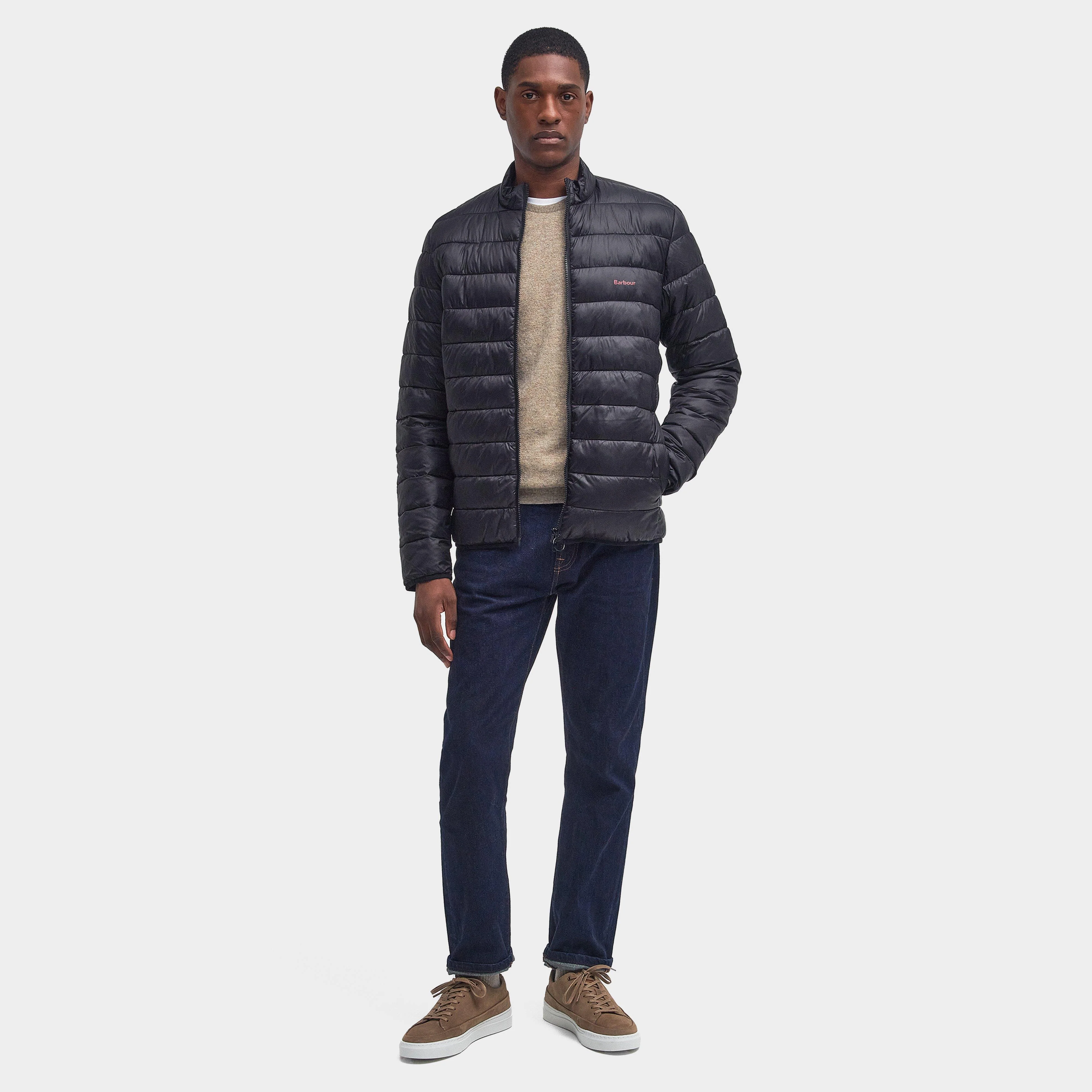 Mens Penton Quilted Jacket Black - Image 7
