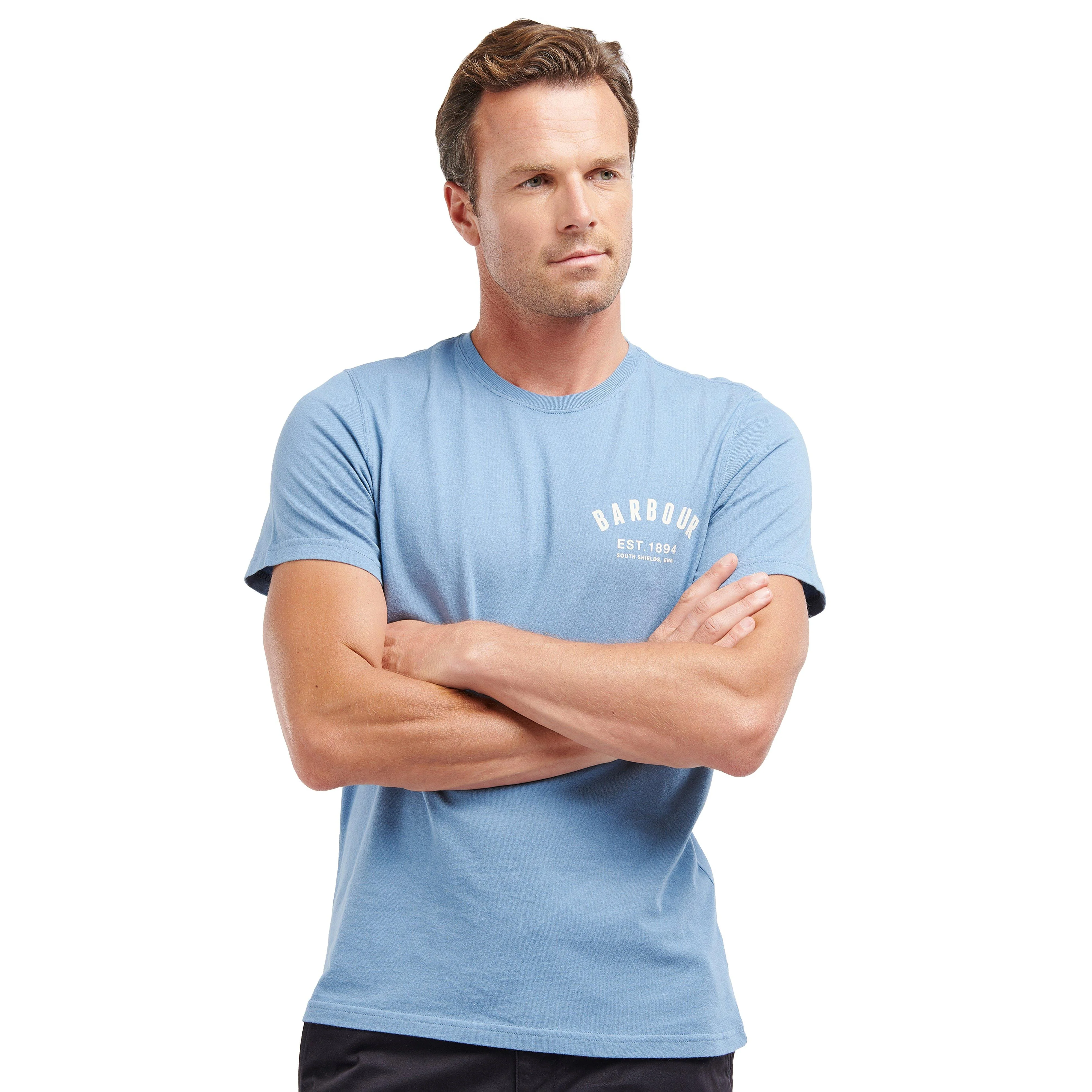 Mens Preppy T-Shirt Force Blue - Image 5