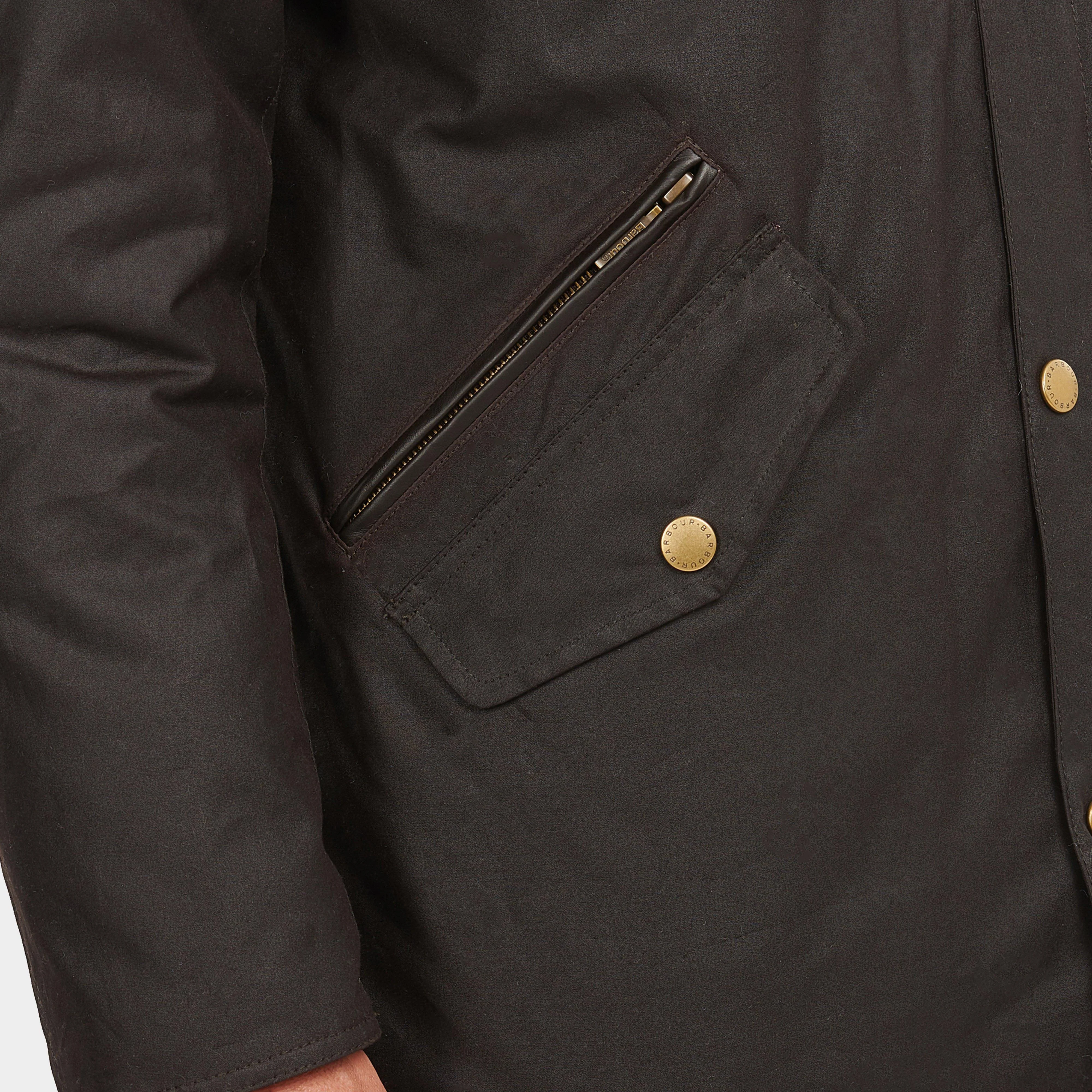 Mens Prestbury Wax Jacket Rustic - Image 6