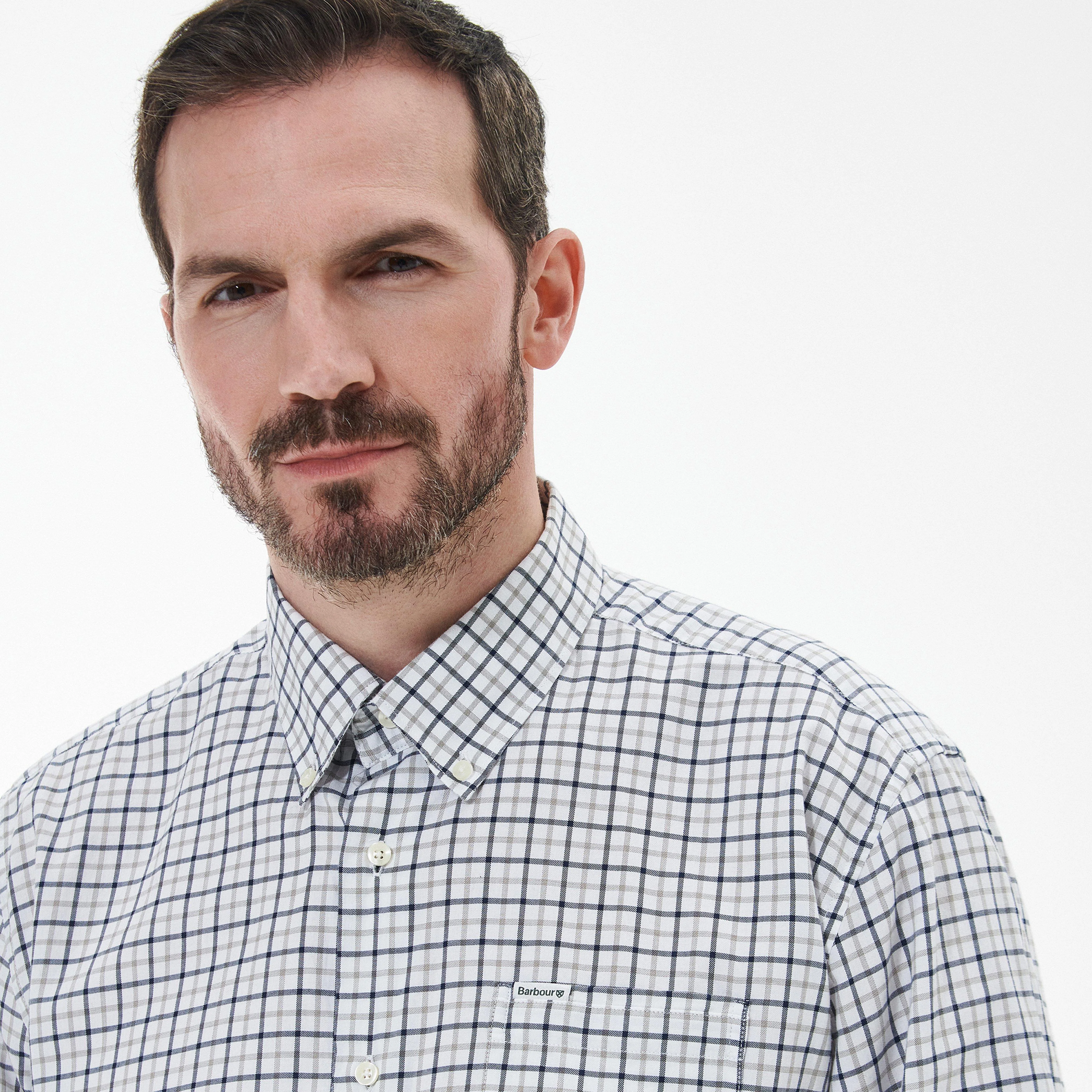 Mens Preston Regular Shirt Olive - Image 4