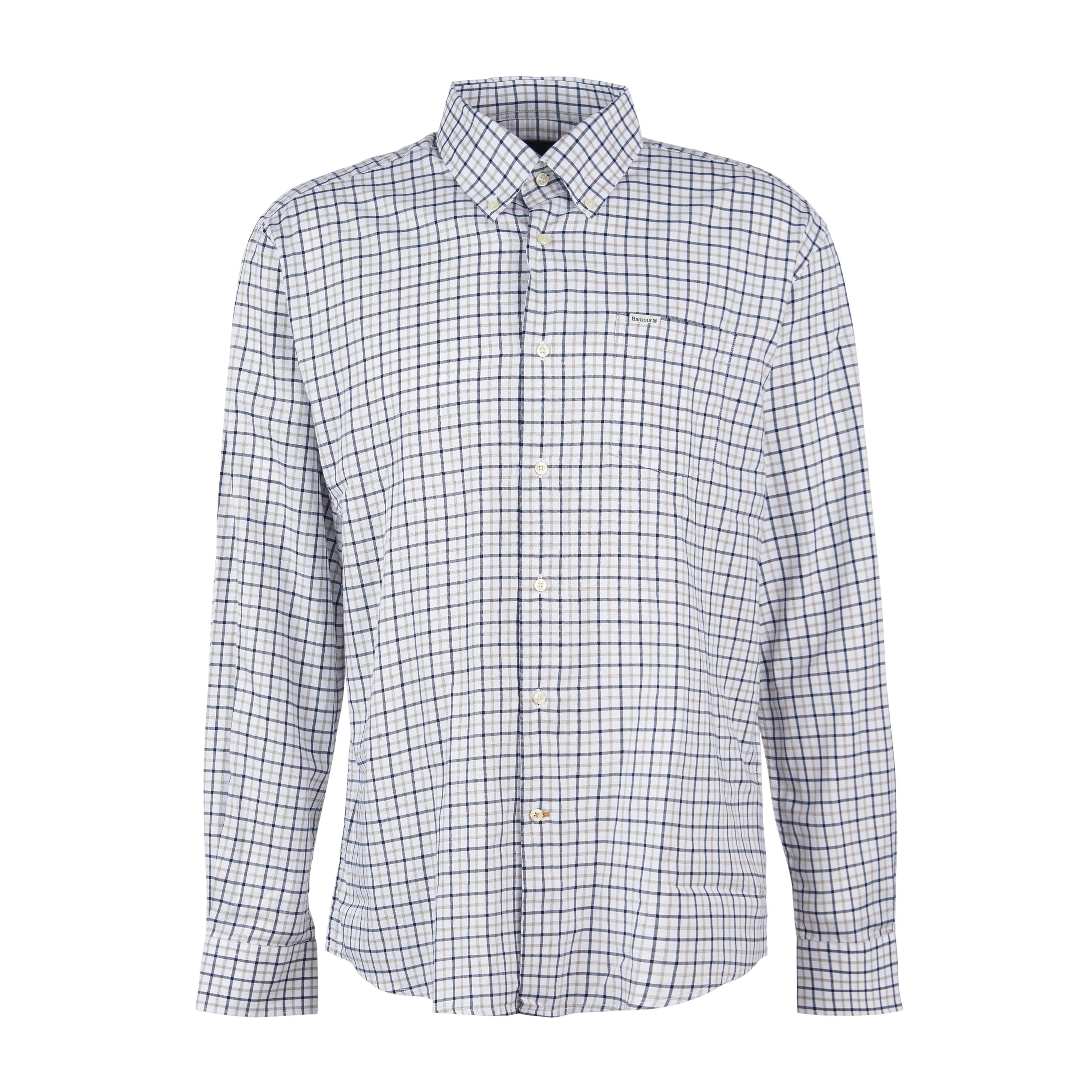 Mens Preston Regular Shirt Olive - Image 8