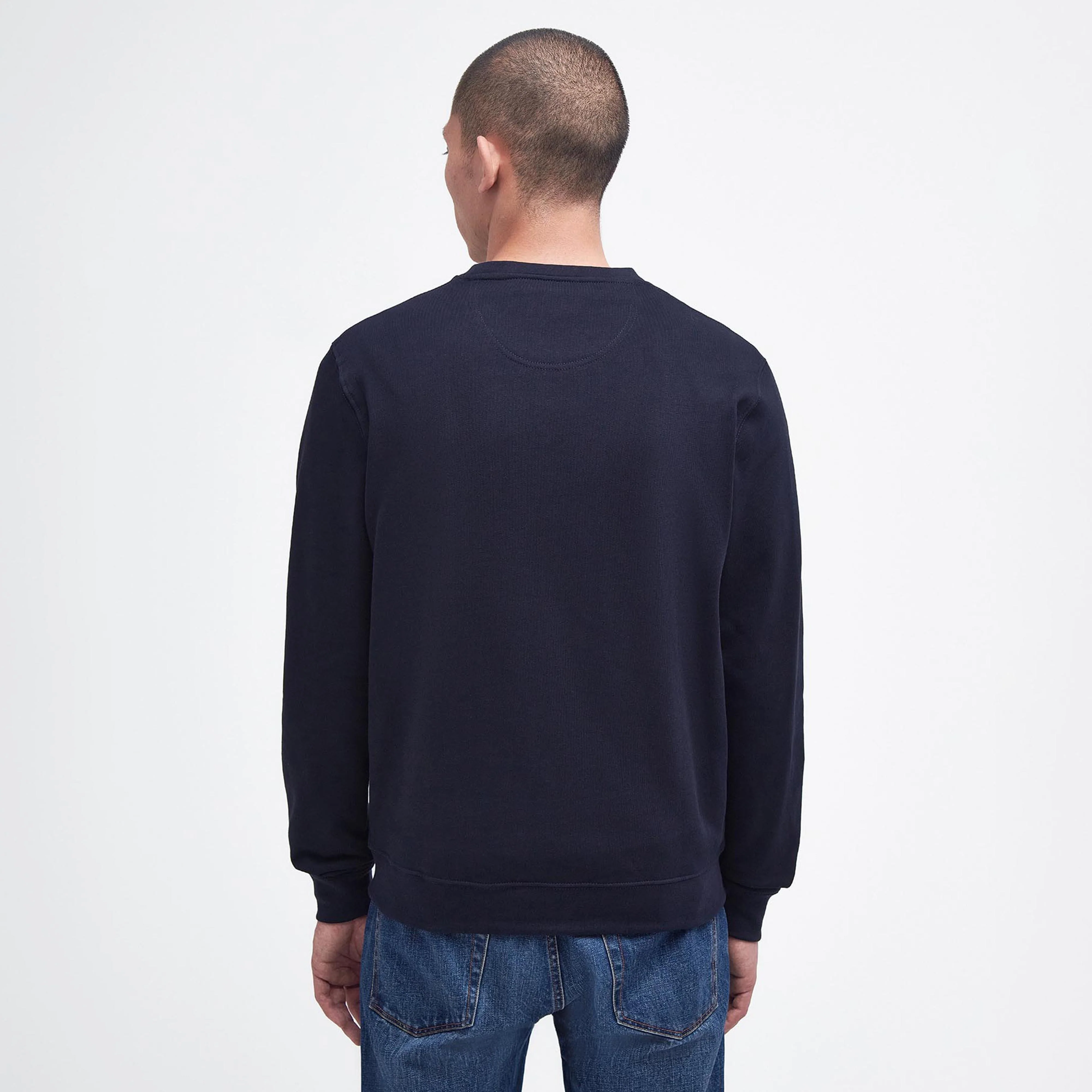 Mens Ridsdale Crew-Neck Sweatshirt Navy - Image 2