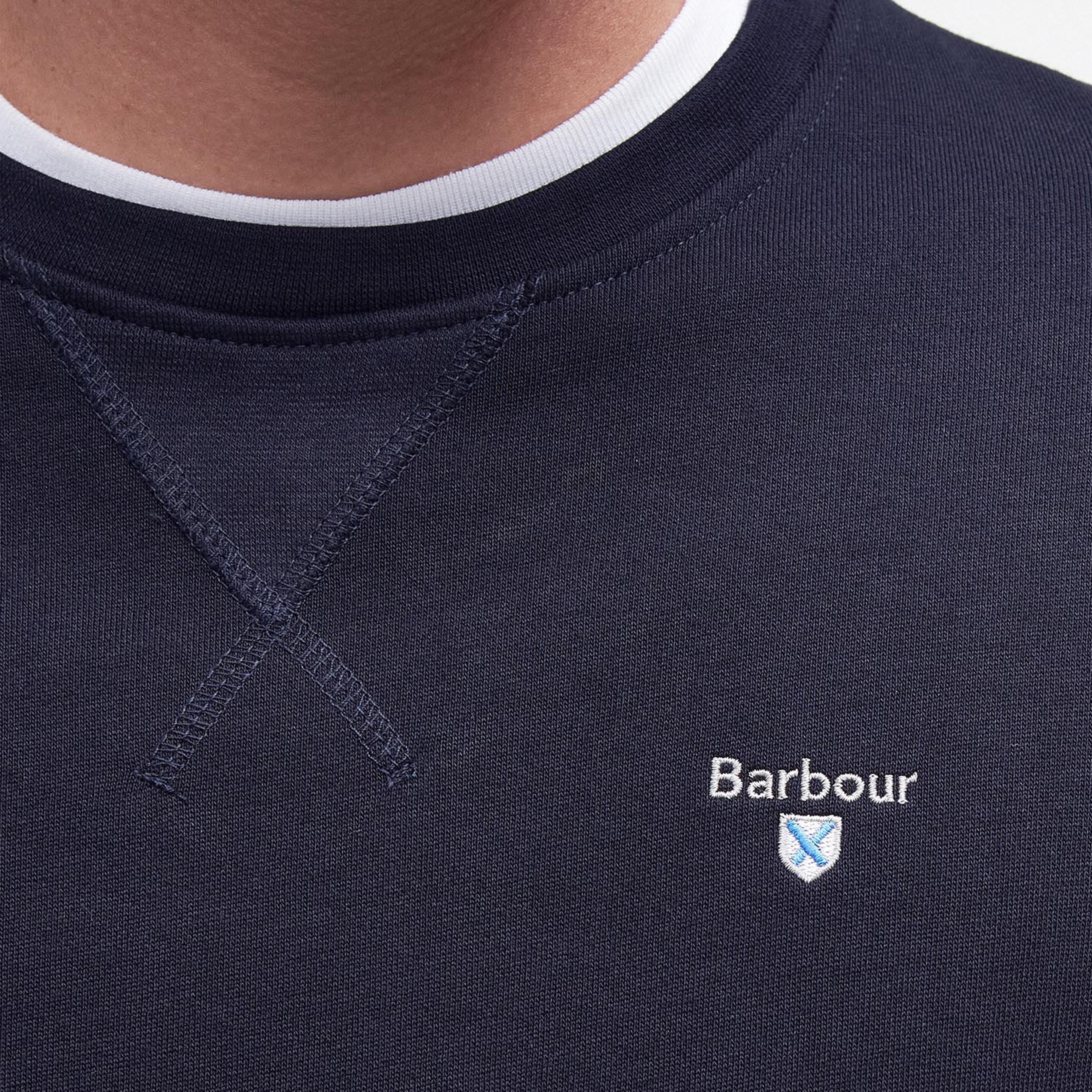 Mens Ridsdale Crew-Neck Sweatshirt Navy - Image 4