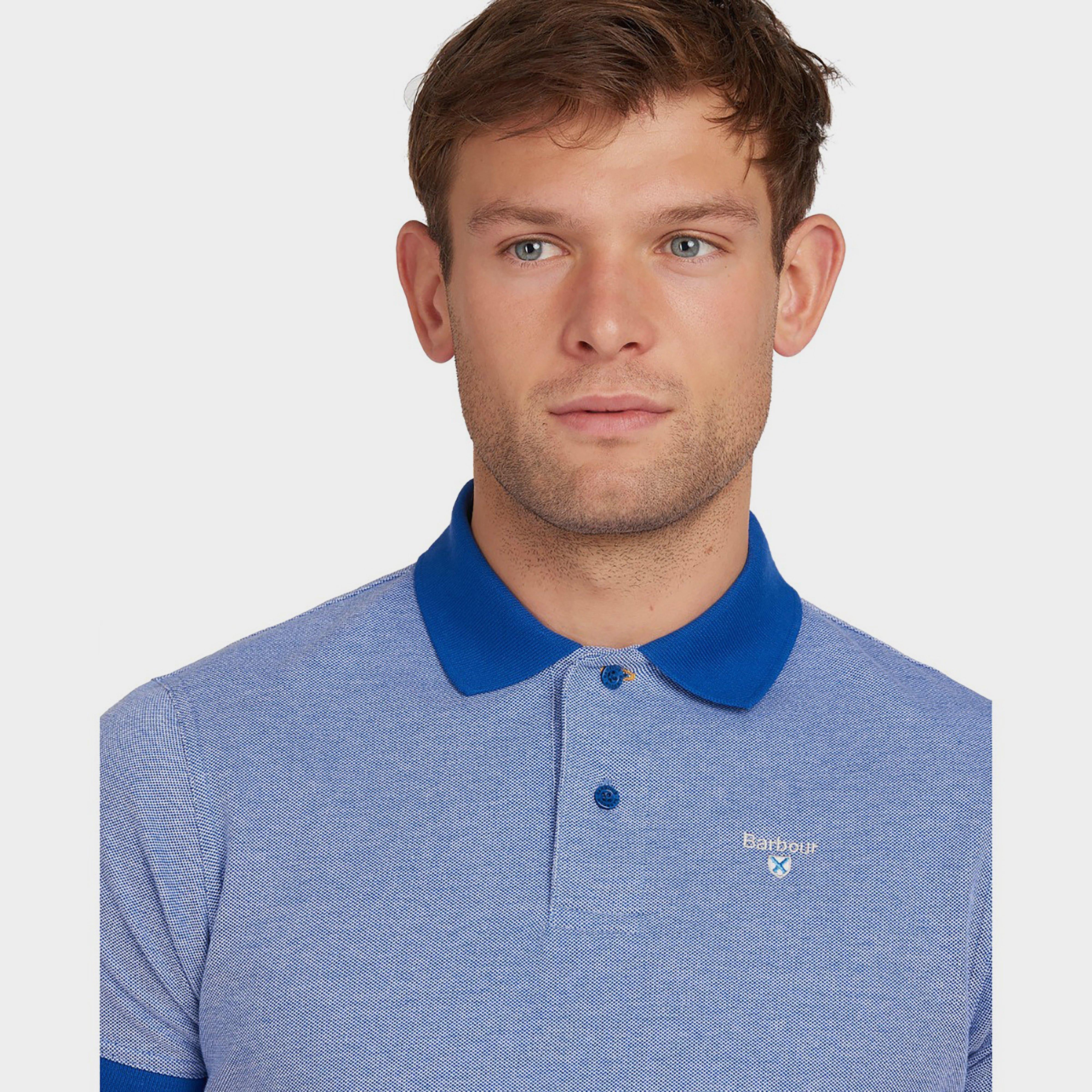 Mens Sports Polo Mix Electric Blue - Image 4