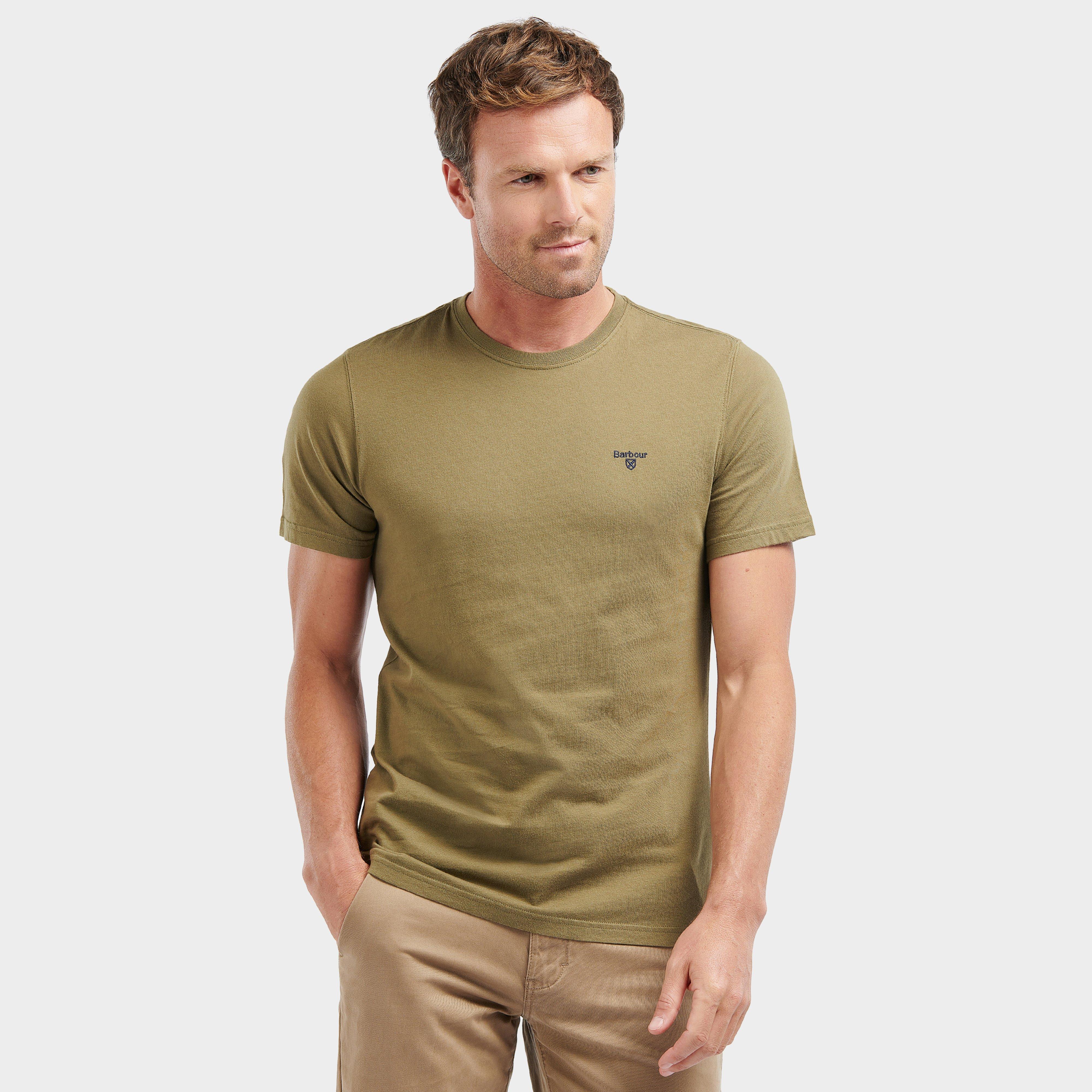 Mens Sports T-Shirt Mid Olive - Image 3