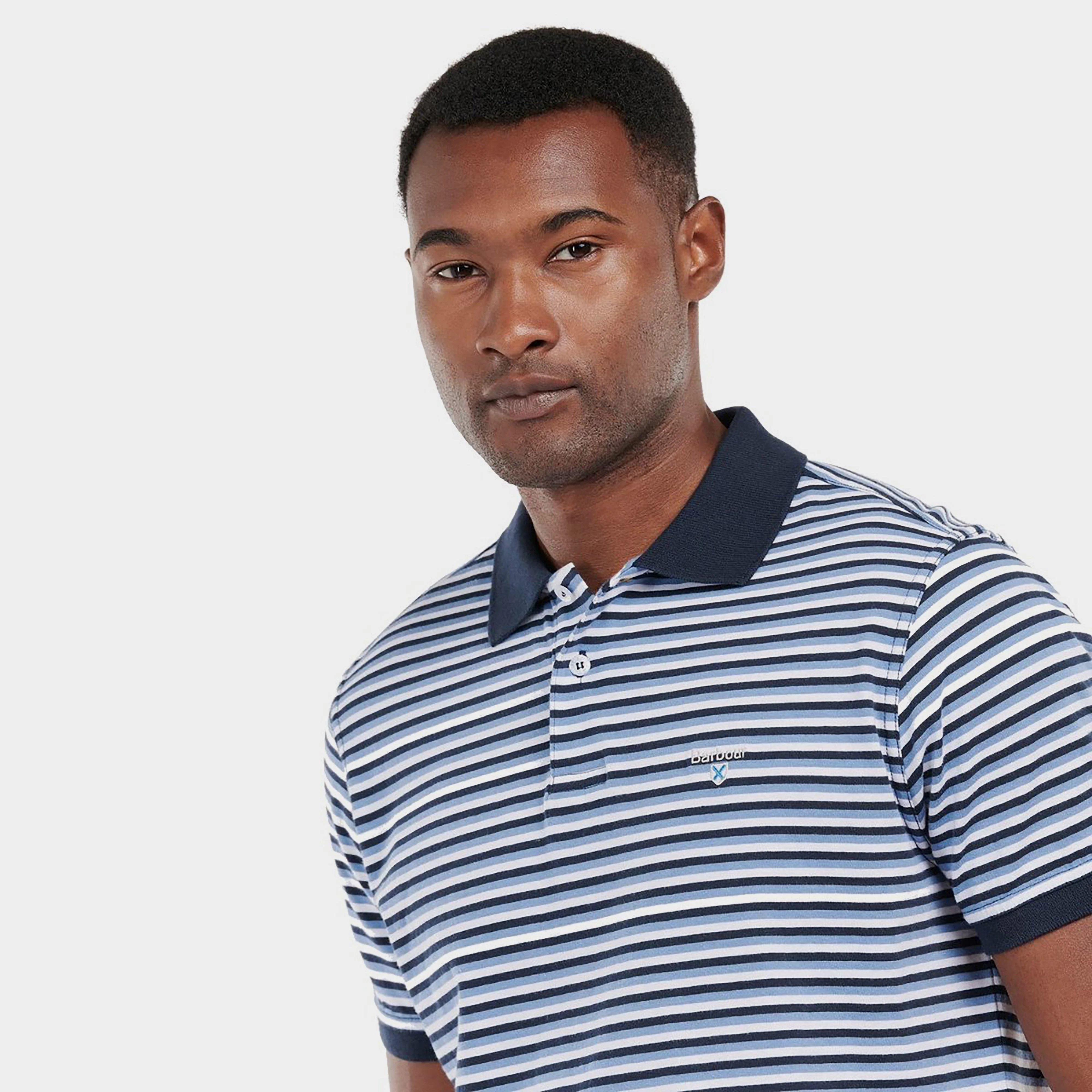 Mens Swinden Polo Shirt Force Blue - Image 6