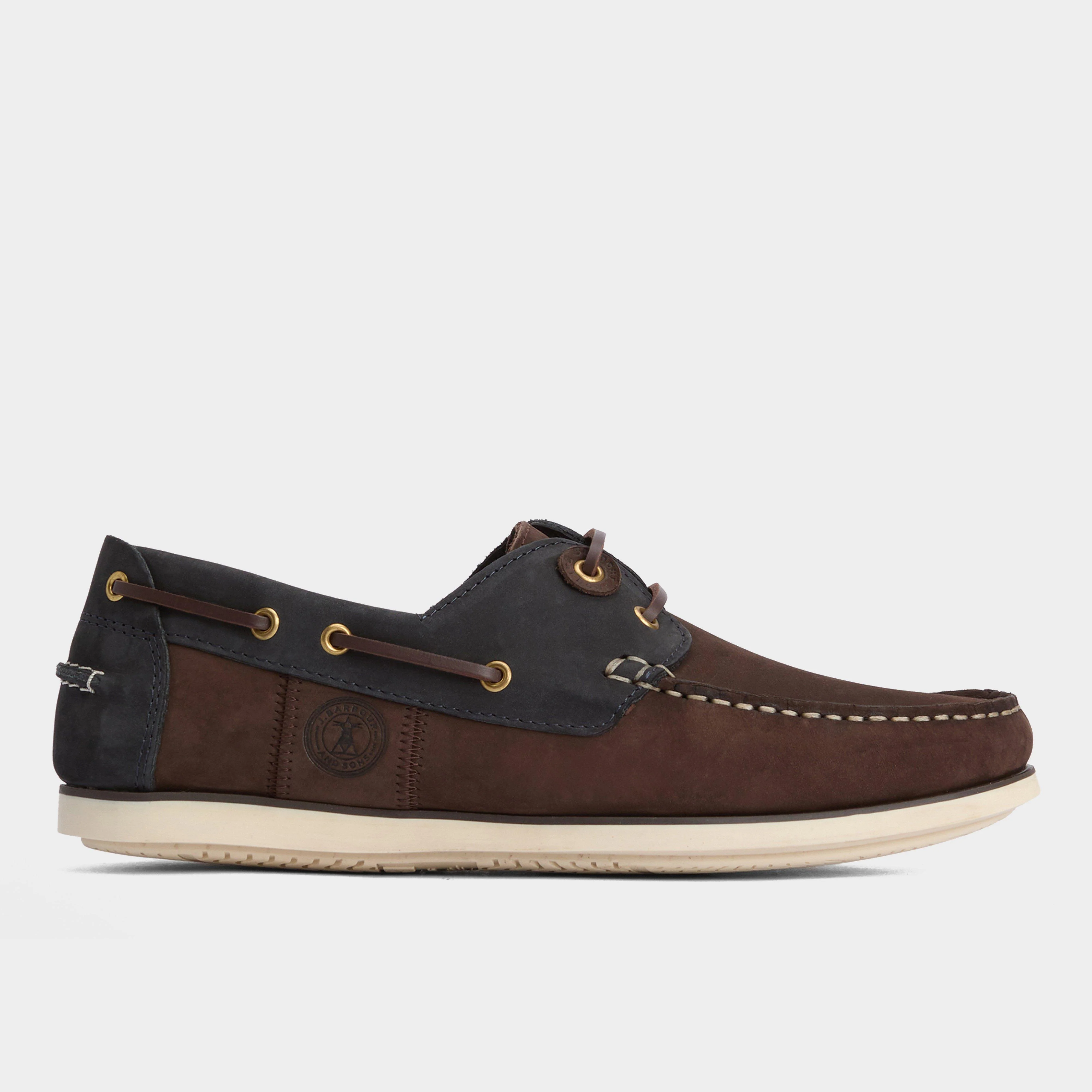 Mens Wake Boat Shoes Brown/Navy - Image 2