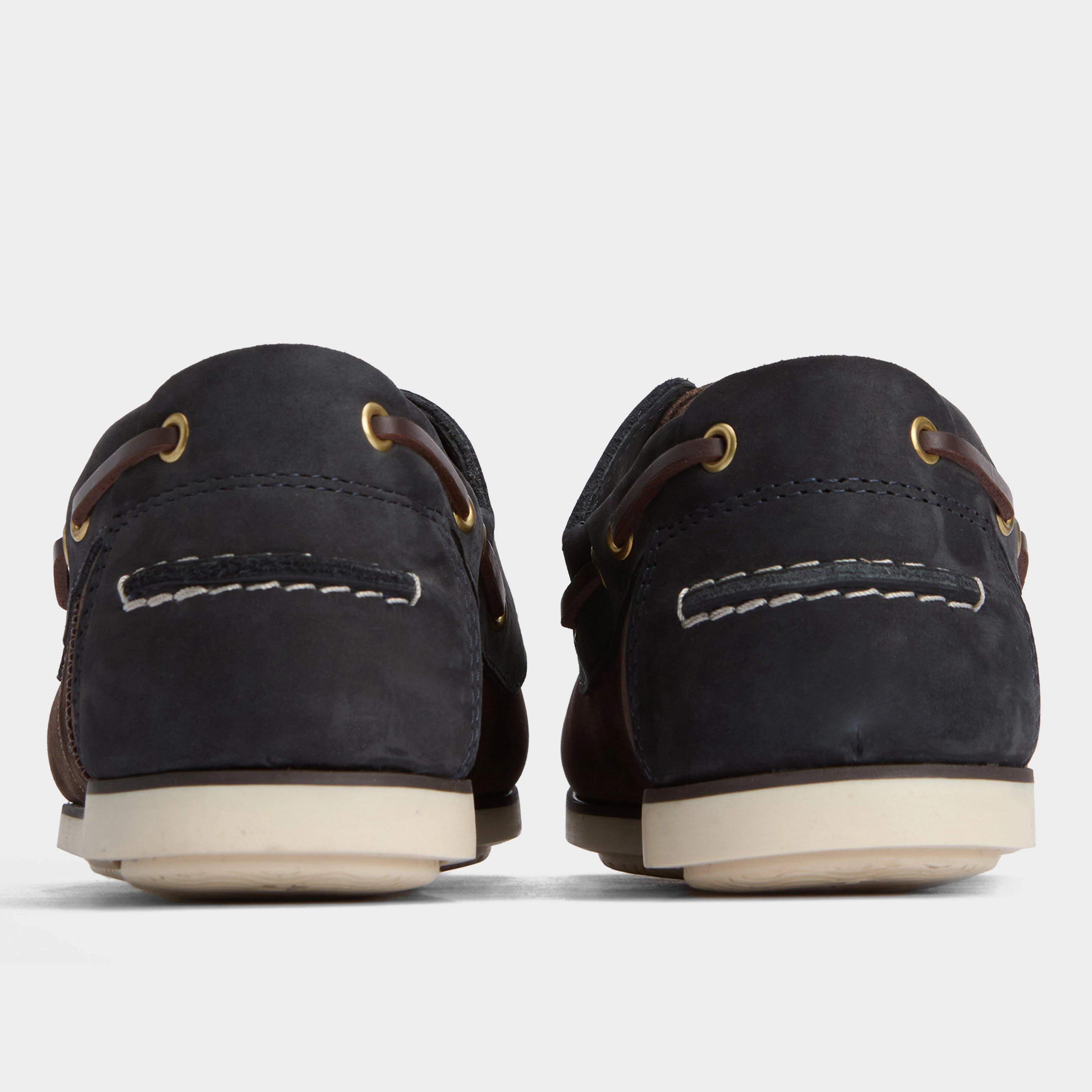 Mens Wake Boat Shoes Brown/Navy - Image 3