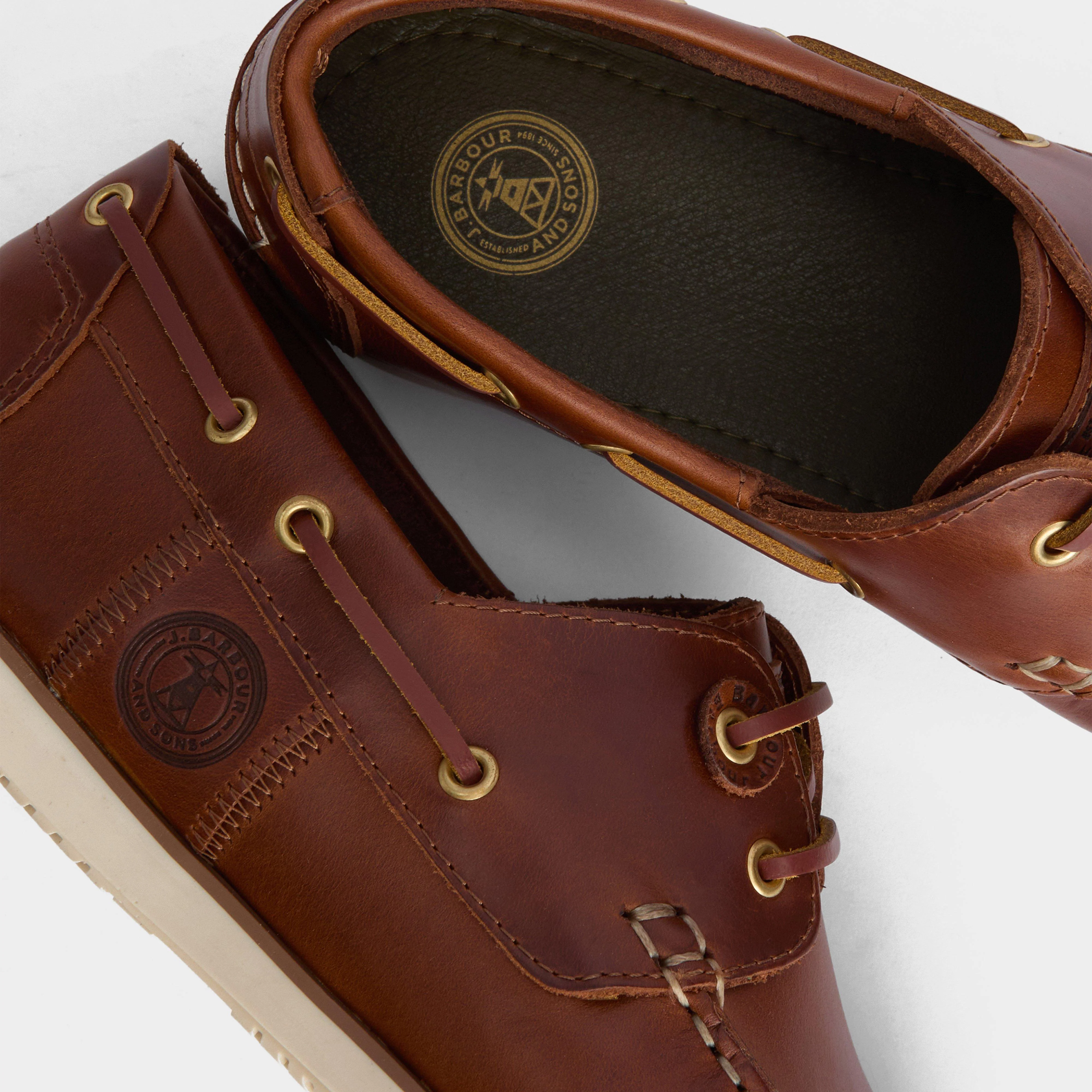 Mens Wake Boat Shoes Cognac - Image 6