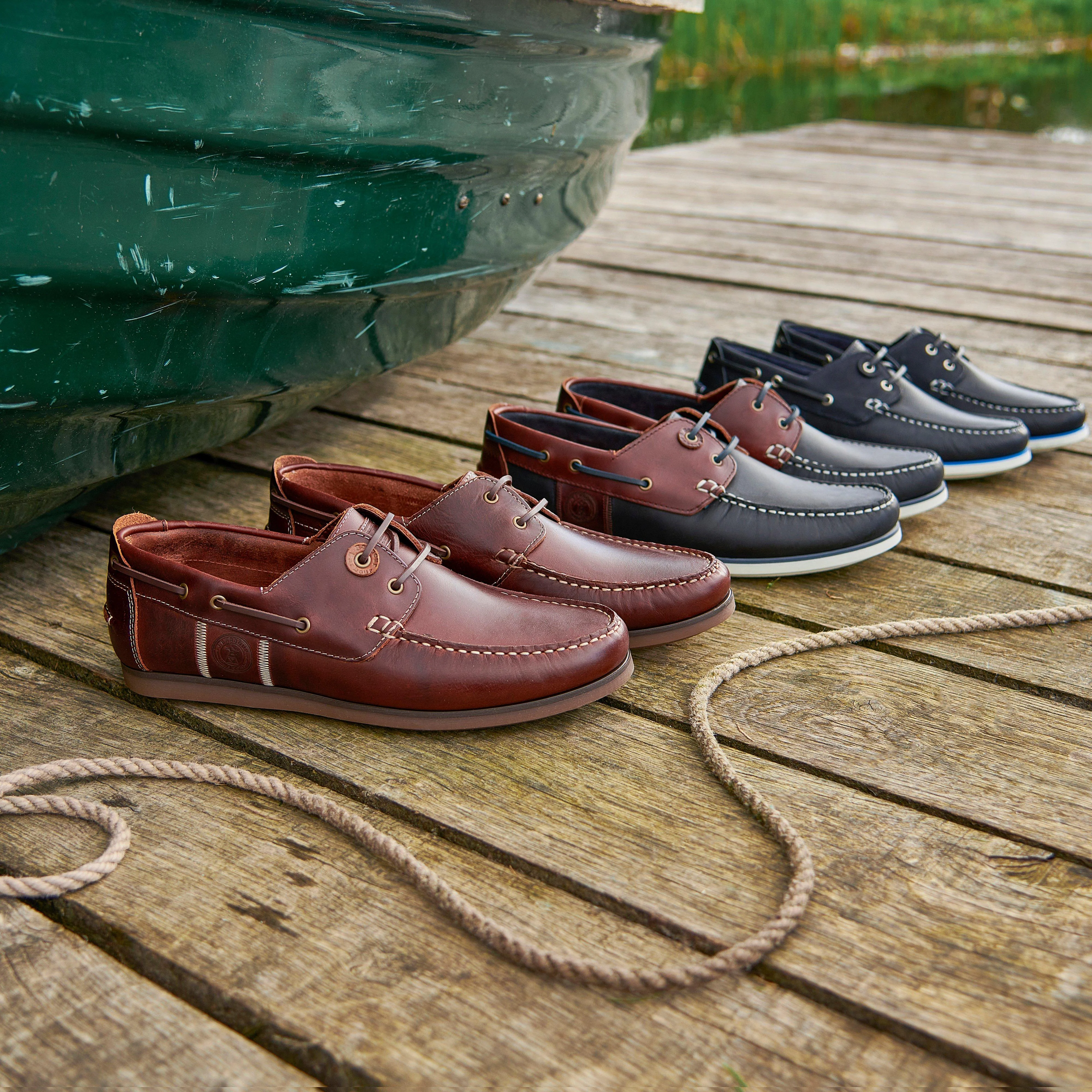 Mens Wake Boat Shoes Mahogany - Image 8