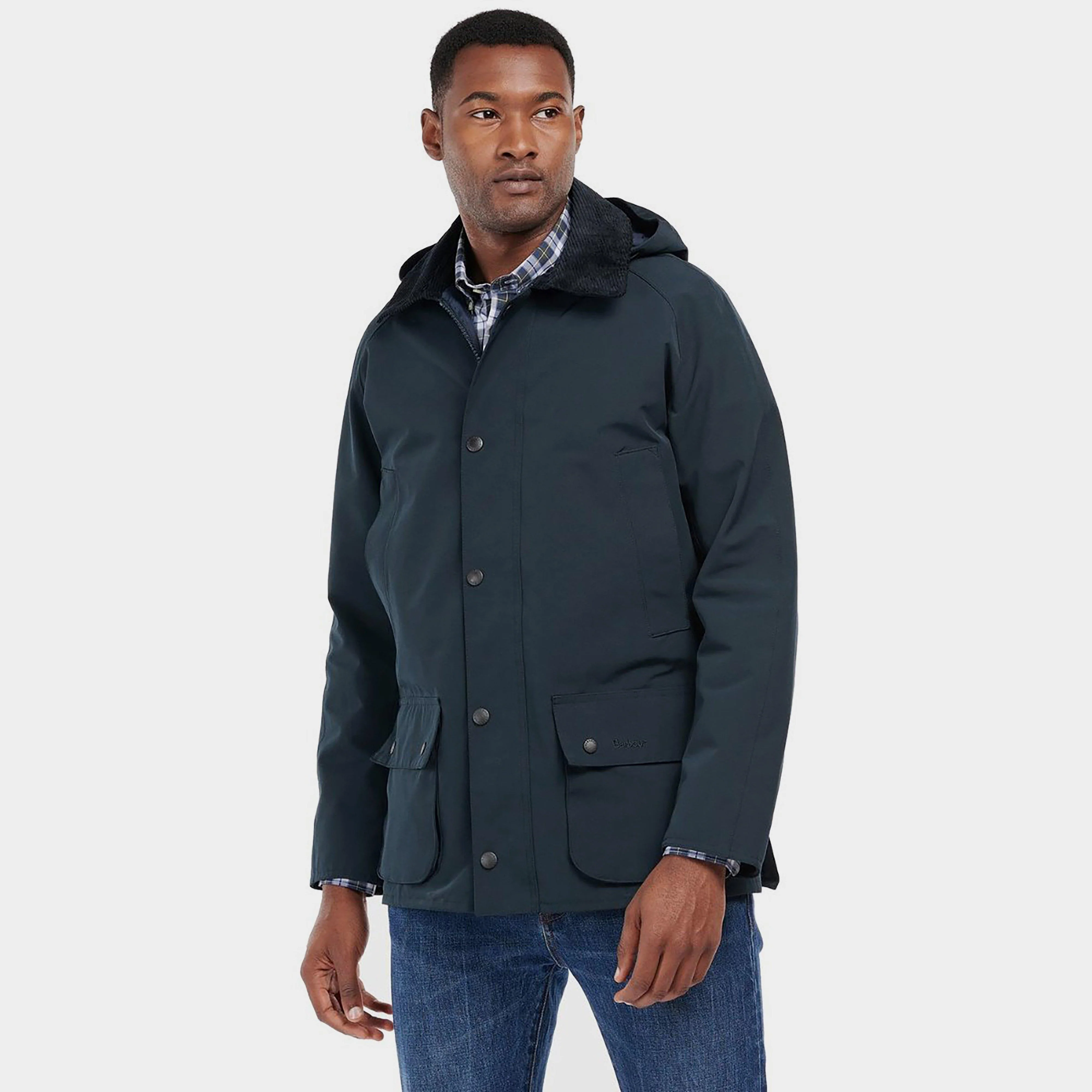 Mens Waterproof Ashby Jacket Navy Dress - Image 2