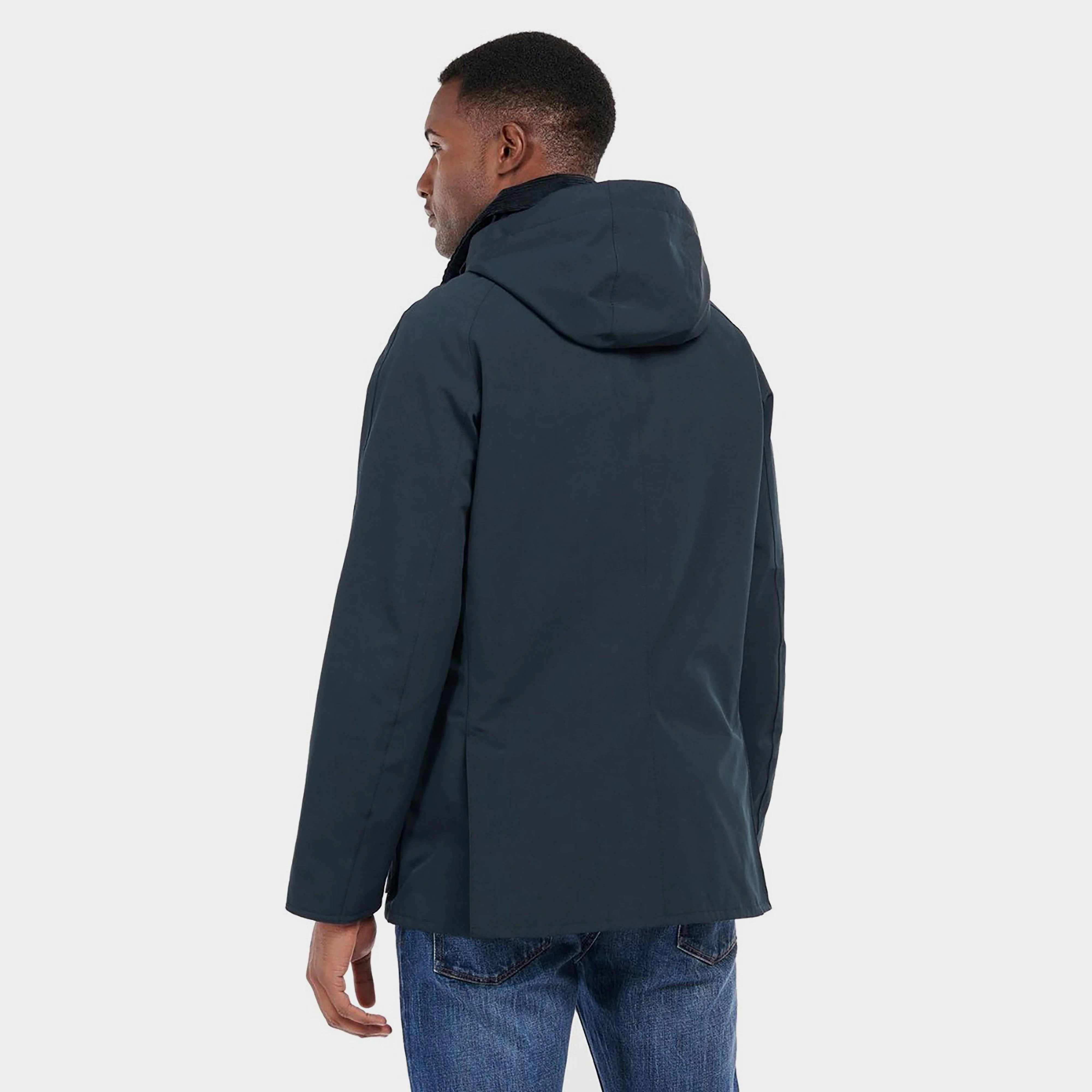 Mens Waterproof Ashby Jacket Navy Dress - Image 3