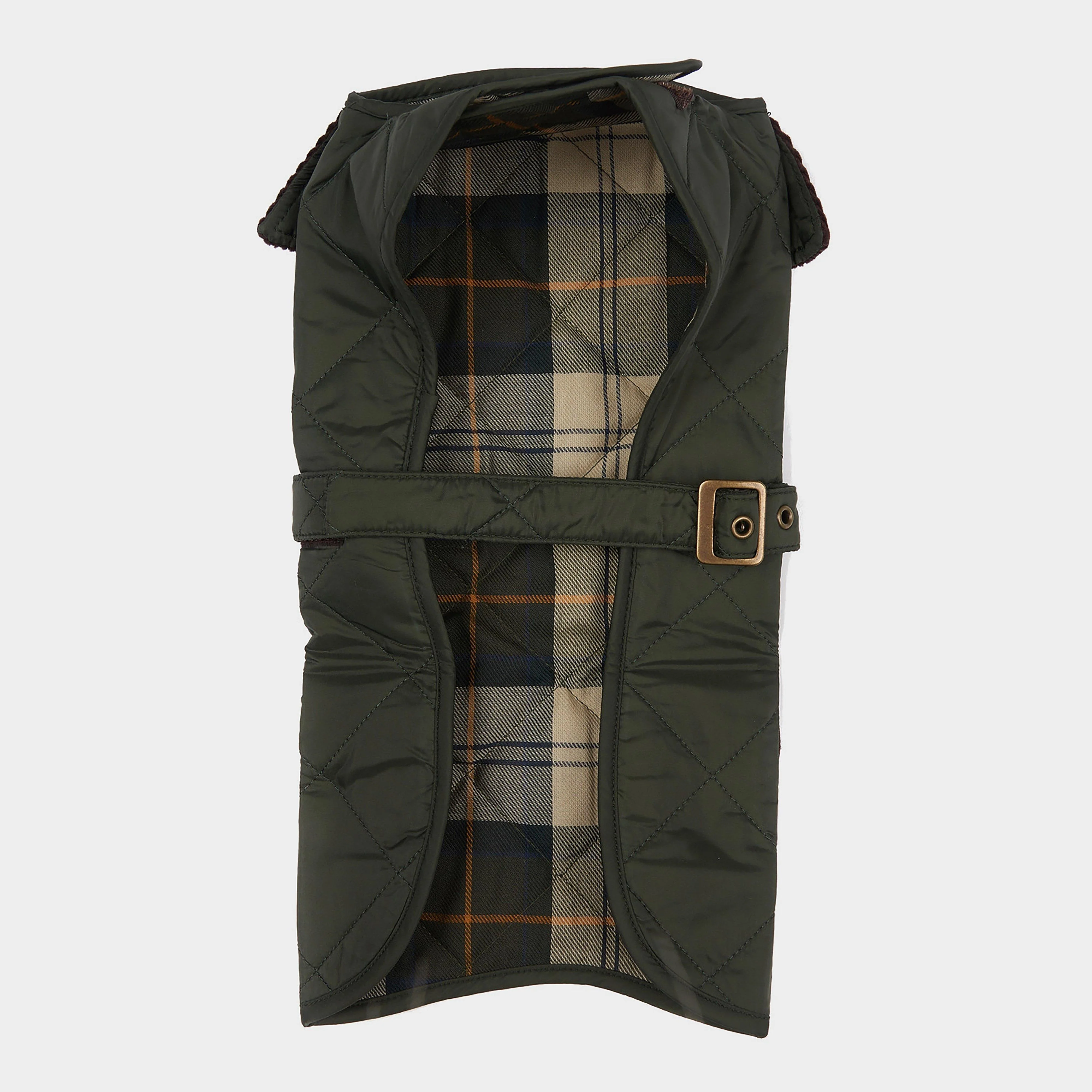 Quilted Dog Coat Olive - Image 2