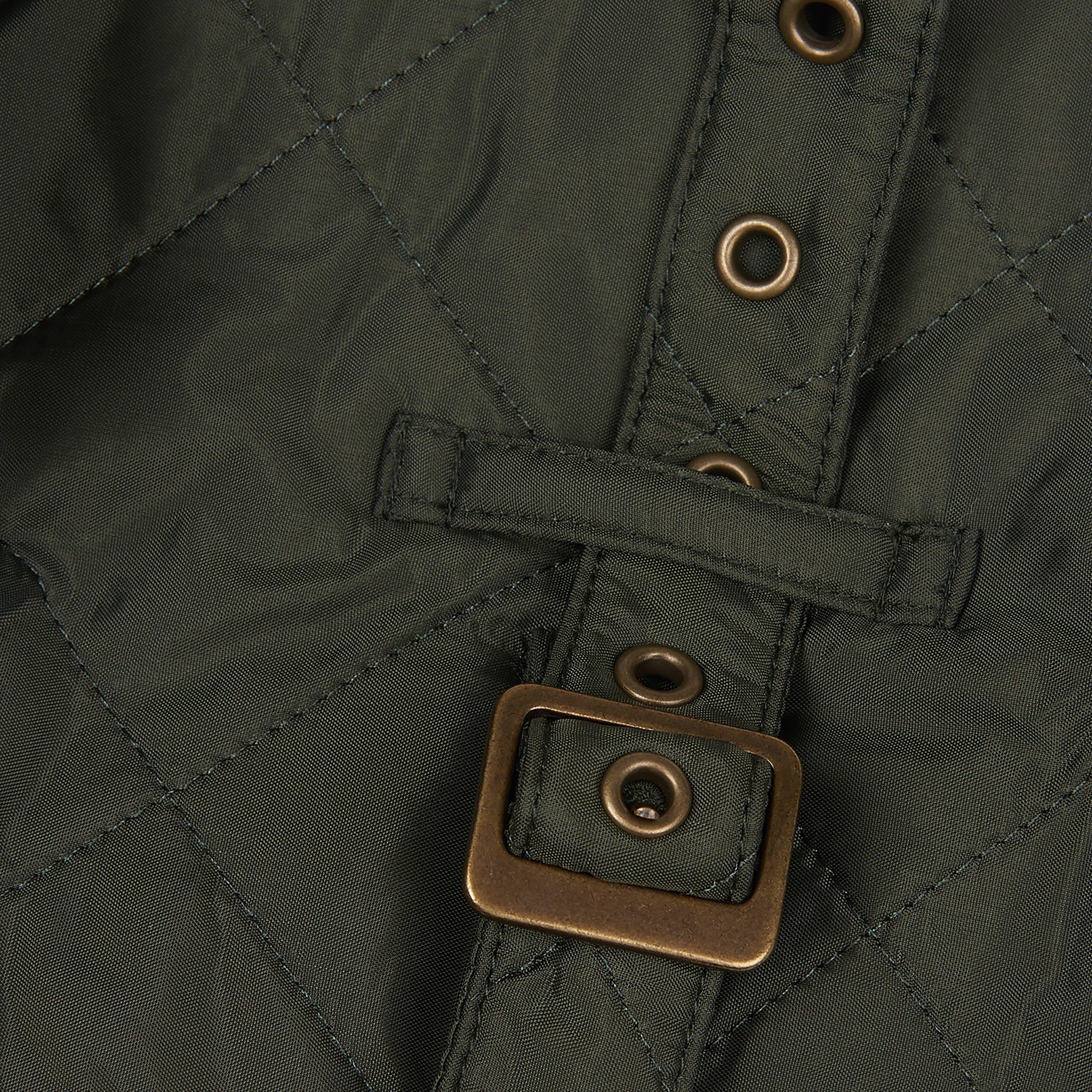 Quilted Dog Coat Olive - Image 3