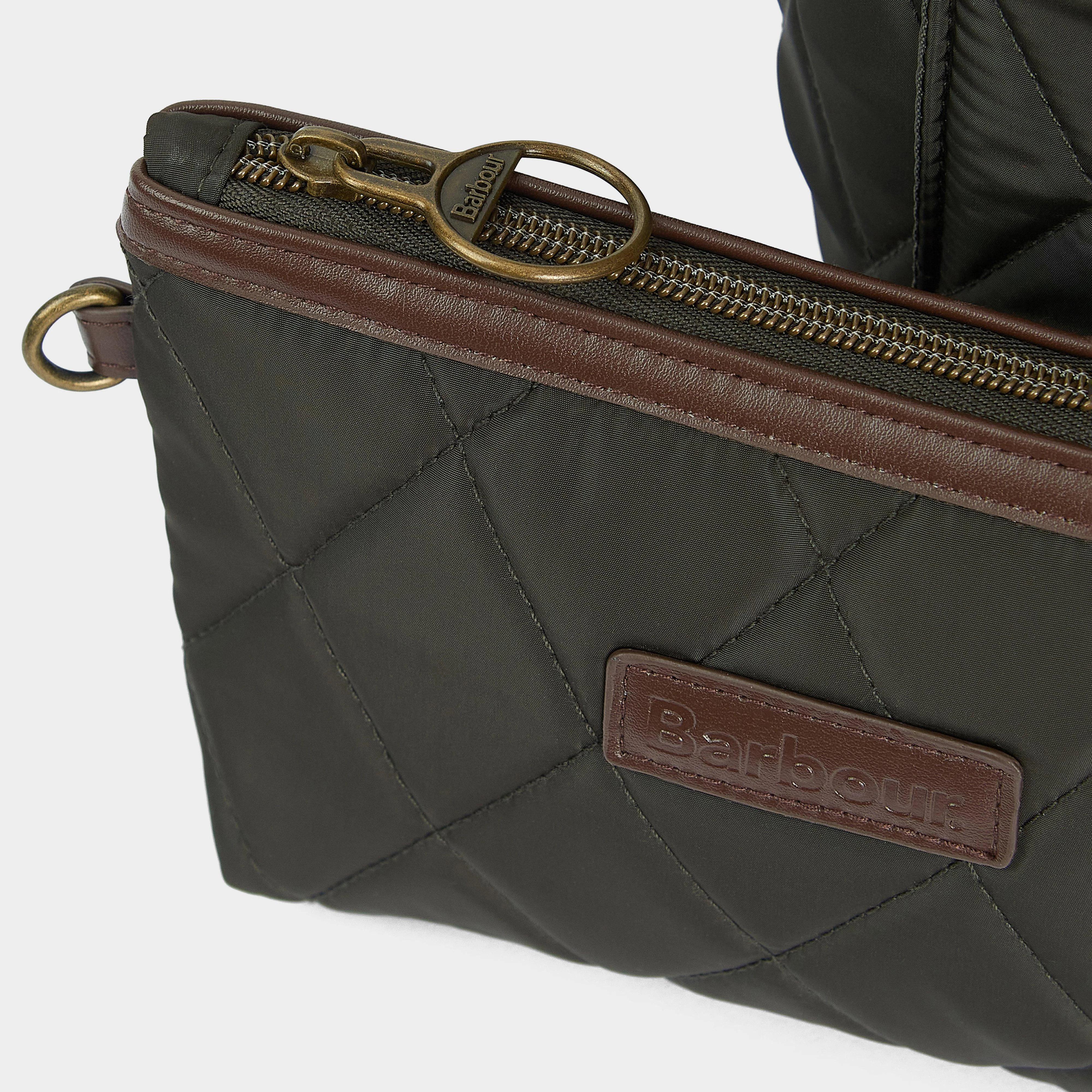 Quilted Tote Bag Olive - Image 8